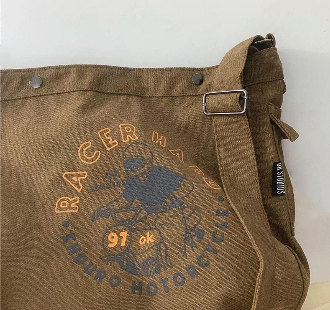 Japanese Brand 90s retro cartoon graphic canvas shoulder bag crossbody y2k Size ONE SIZE - 5 Thumbnail