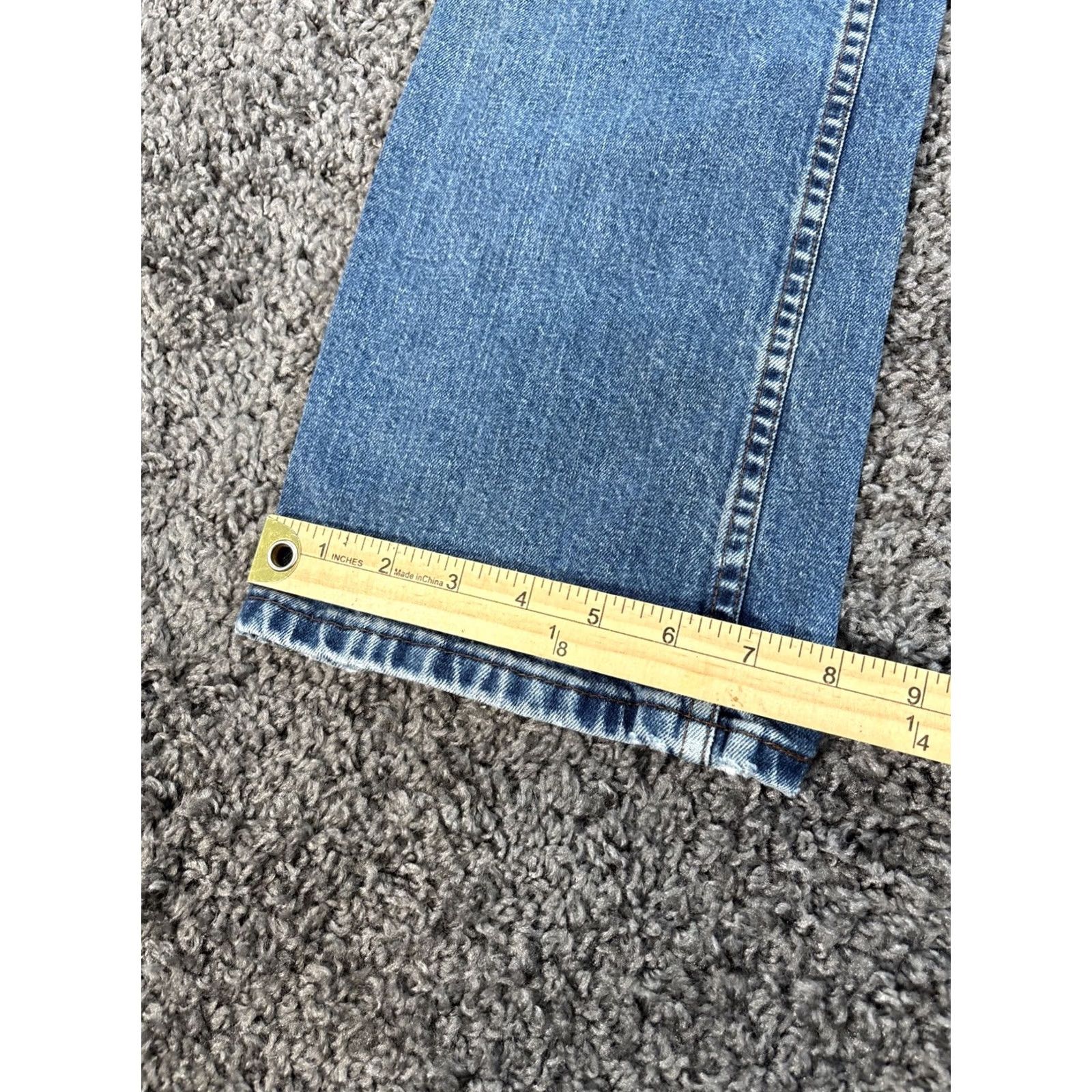 Harley Davidson VINTAGE Harley-Davidson Jeans Womens 8 Bootcut Denim 30x31 Blue Medium Wash 5-Pocket Regular US Theme Mens Womens Girls? Size 30" / US 8 / IT 44 - 3 Thumbnail