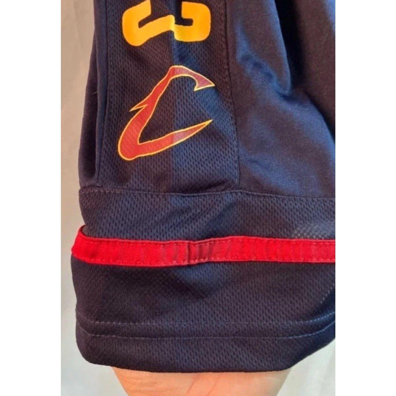 NBA NBA Men’s Cleveland Cavaliers Away Team Colors Basketball Shorts Med Blue Mens Regular Medium Colorful Biker 90s (if applicable) Size US 31 - 6 Thumbnail