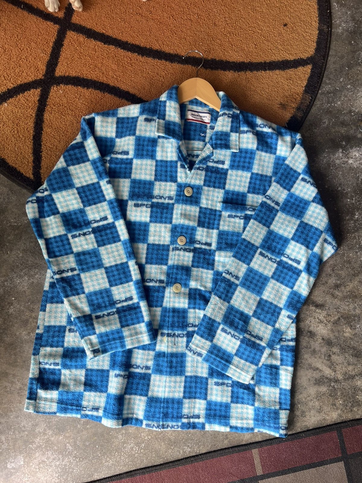PERSON'S 🔥Person’s Sports Fleece Button Shirt Size US L / EU 52-54 / 3 - 1 Thumbnail