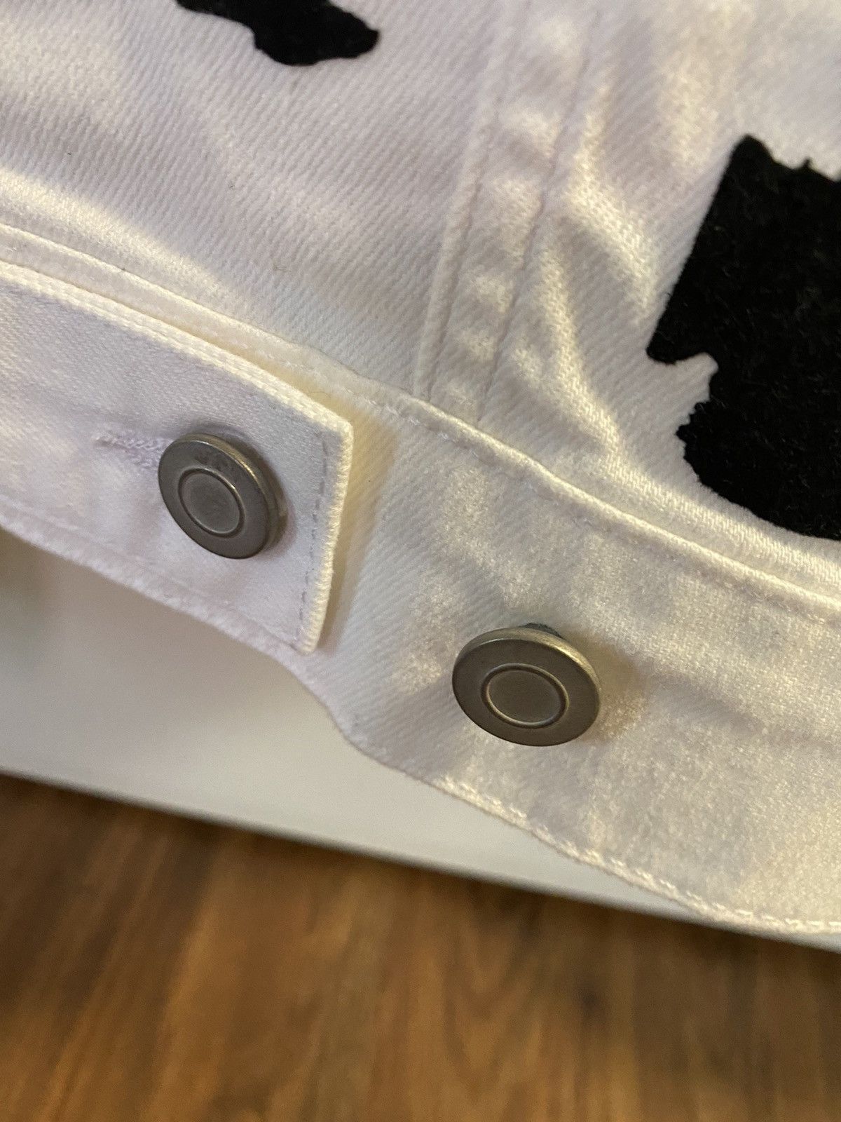 Other WHITE DENIM COW PRINT JACKET Size US M / EU 48-50 / 2 - 10 Thumbnail