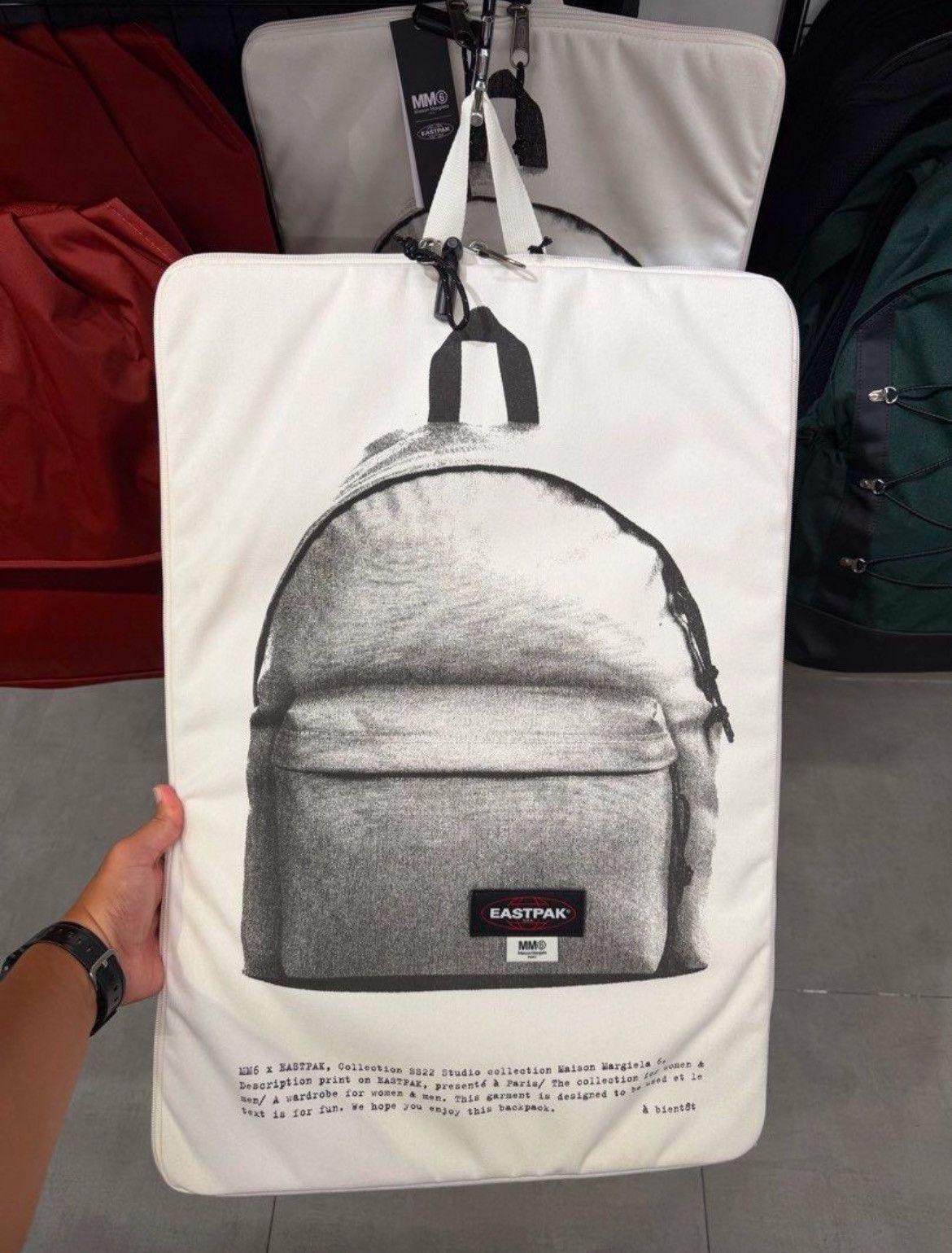 Eastpak × Maison Margiela Mm6 eastpak dripping backpack | Grailed