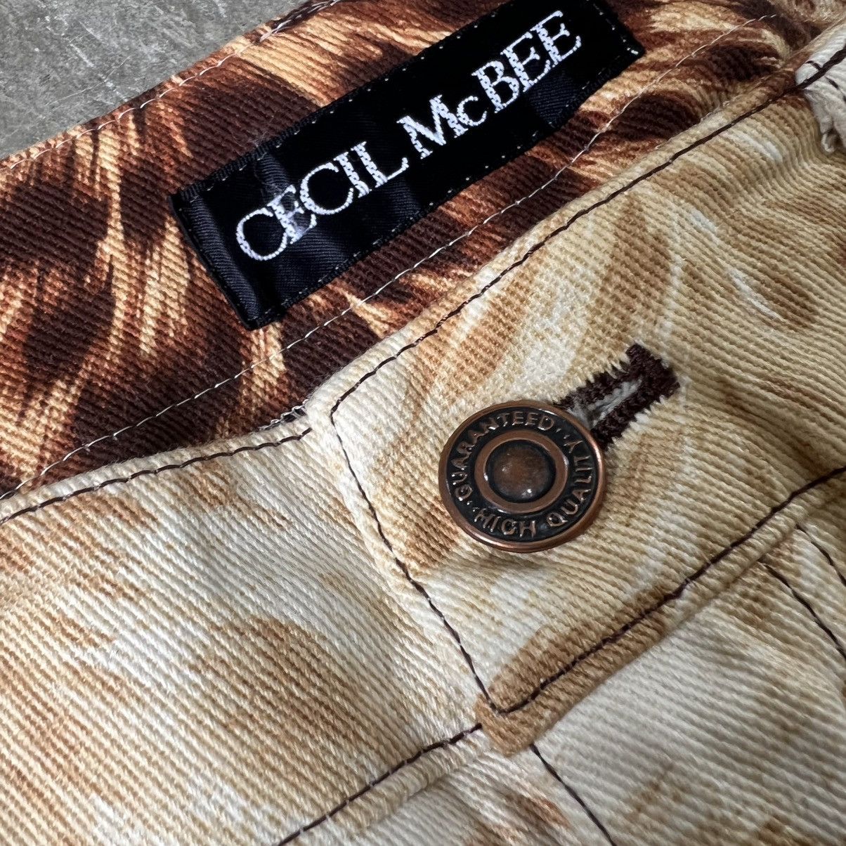 Just Cavalli 2000s Cecil Mc Bee Leopard Flare Pants Size 26" / US 2 / IT 38 - 7 Thumbnail