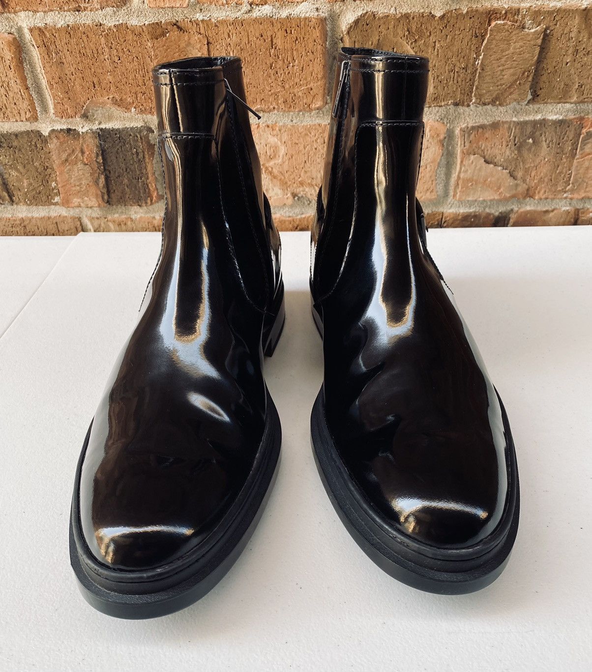Tod's Tod’s 🇮🇹 blk naplak leather spencer motorcycle boots 11 NEW Size US 11 / EU 44 - 5 Thumbnail