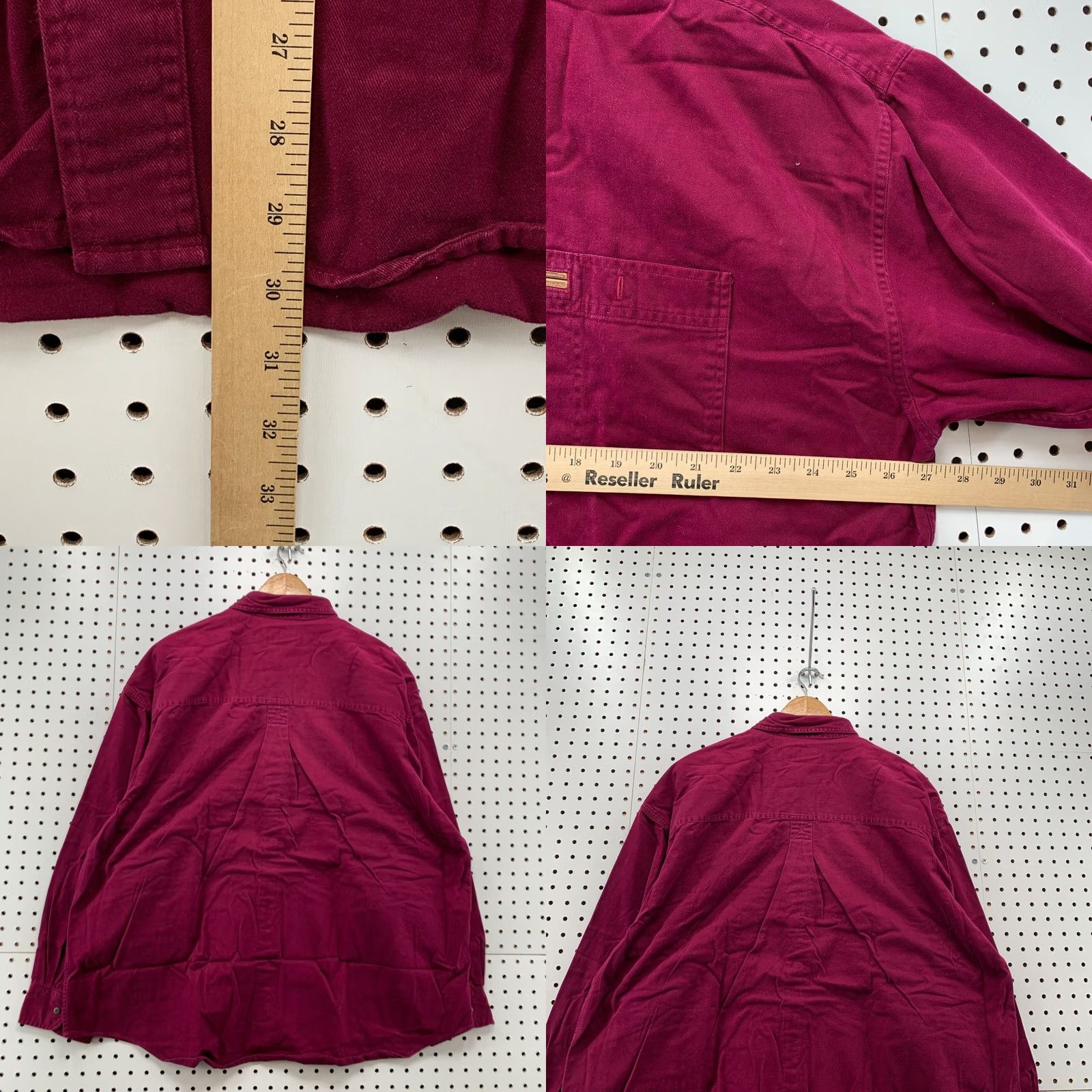 Vintage Field Gear Button Down Shirt Purple Long Sleeve Mens 2XL Pocket Size US XXL / EU 58 / 5 - 9 Thumbnail