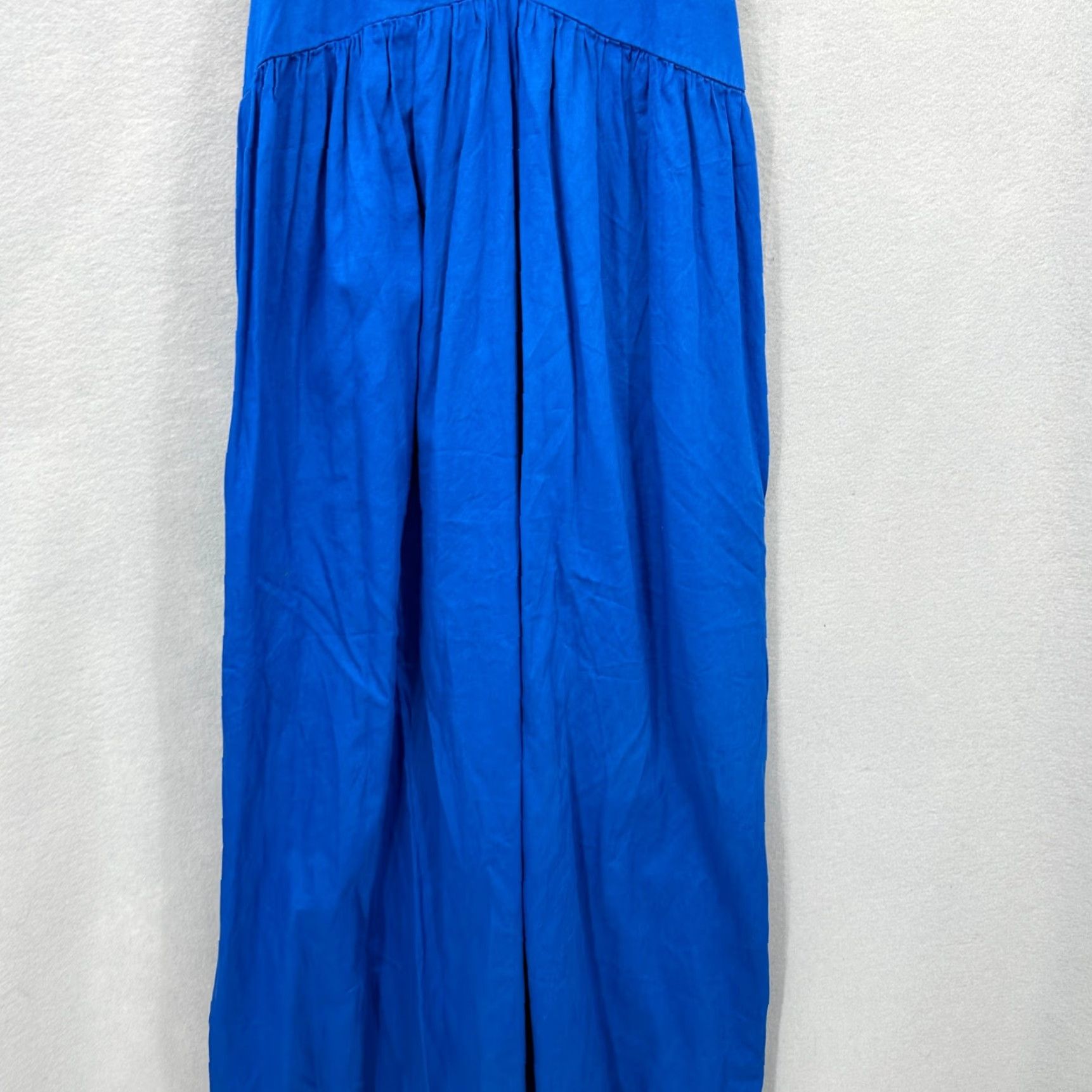 Vintage VINTAGE Lacausa Women Maxi Dress Casual Boho Beach Cotton S Strap Blue 90s Womens Size S / US 4 / IT 40 - 4 Thumbnail