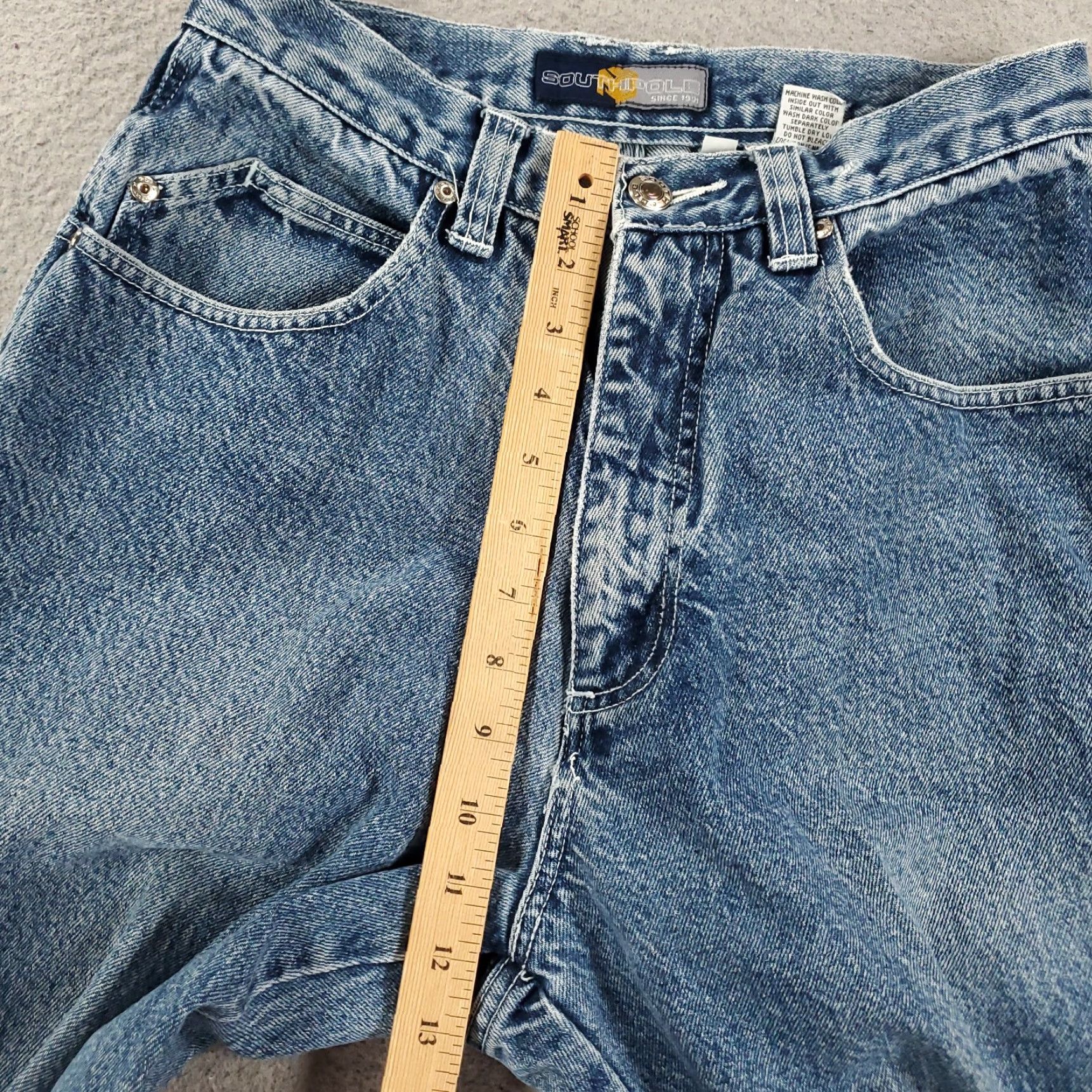 VINTAGE Southpole Jeans Mens 29 Y2K Loose Baggy 28x31 Skater Grunge 2000s Denim Blue Regular Mens Shirts?