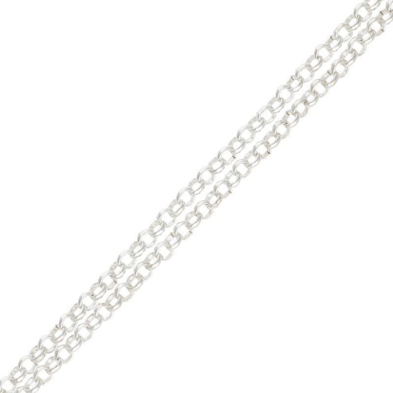 Chrome Hearts Roll Chain Silver Necklace