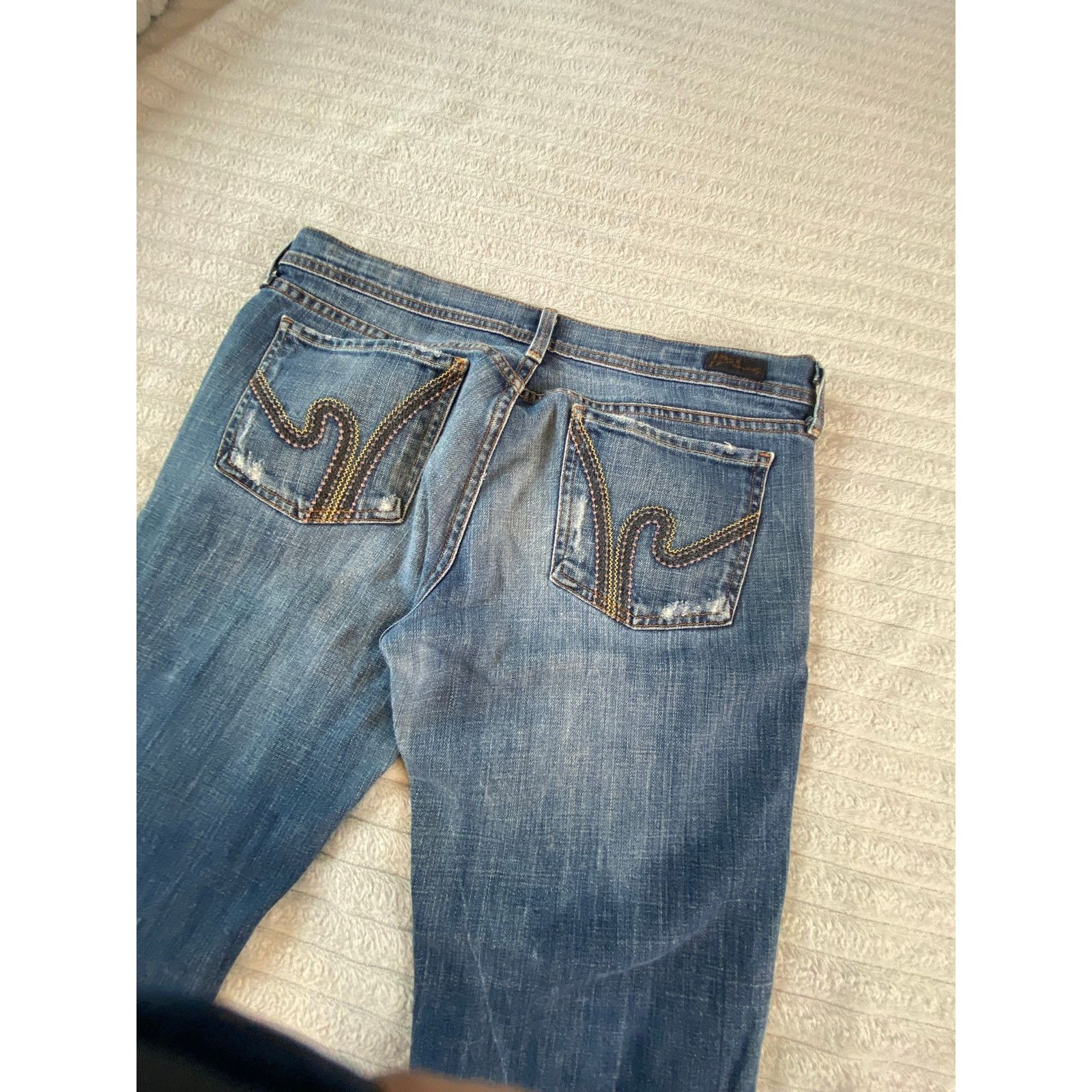 Citizens Of Humanity Citizens of Humanity Ric Rac 109 Jeans Sz 32 Low Bootcut Size 32" / US 10 / IT 46 - 3 Thumbnail