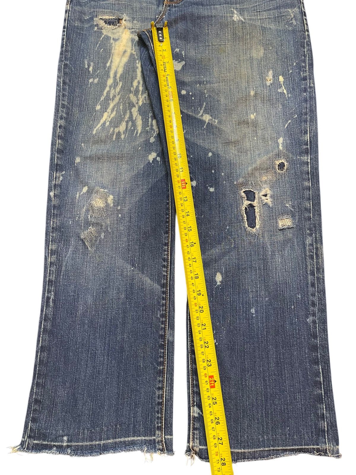 Gap Vintage Gap Mud Wash Paint Splatter Style Distress Loose Fit Size US 32 / EU 48 - 13 Thumbnail