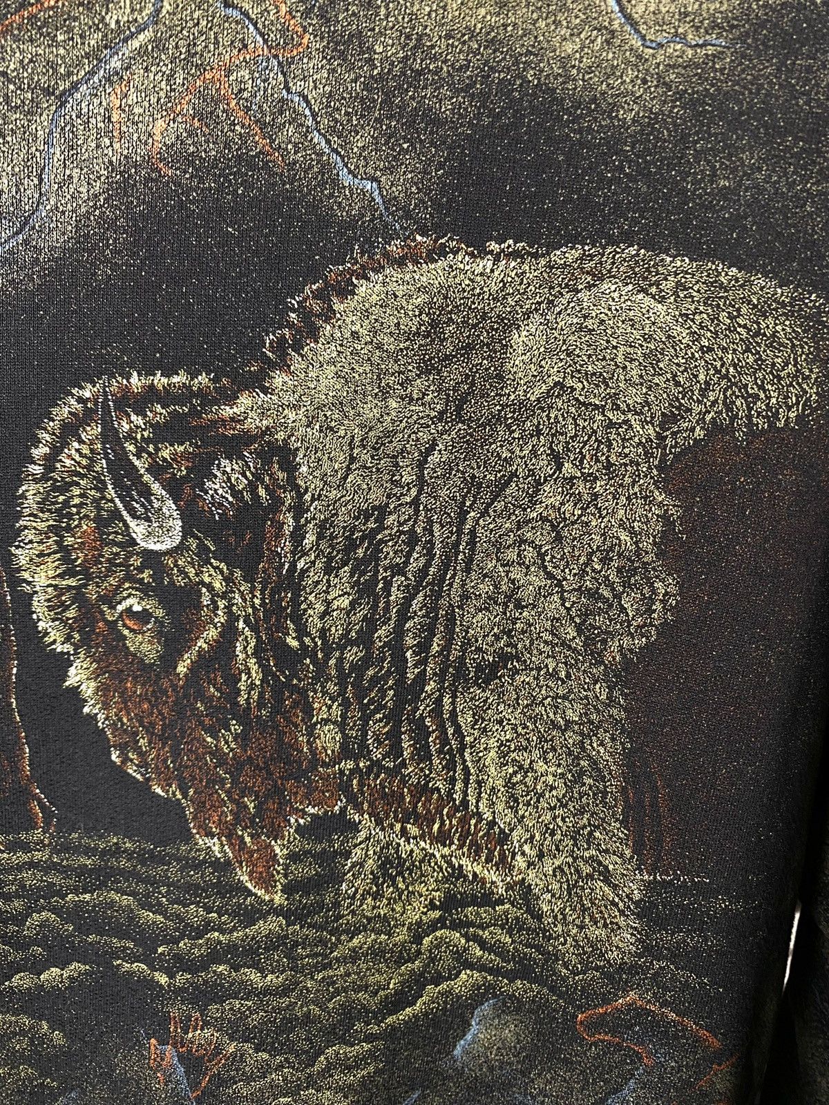 Vintage 90’s American Vintage Buffalo Full Print Sweatshirt Supreme Size US M / EU 48-50 / 2 - 11 Thumbnail
