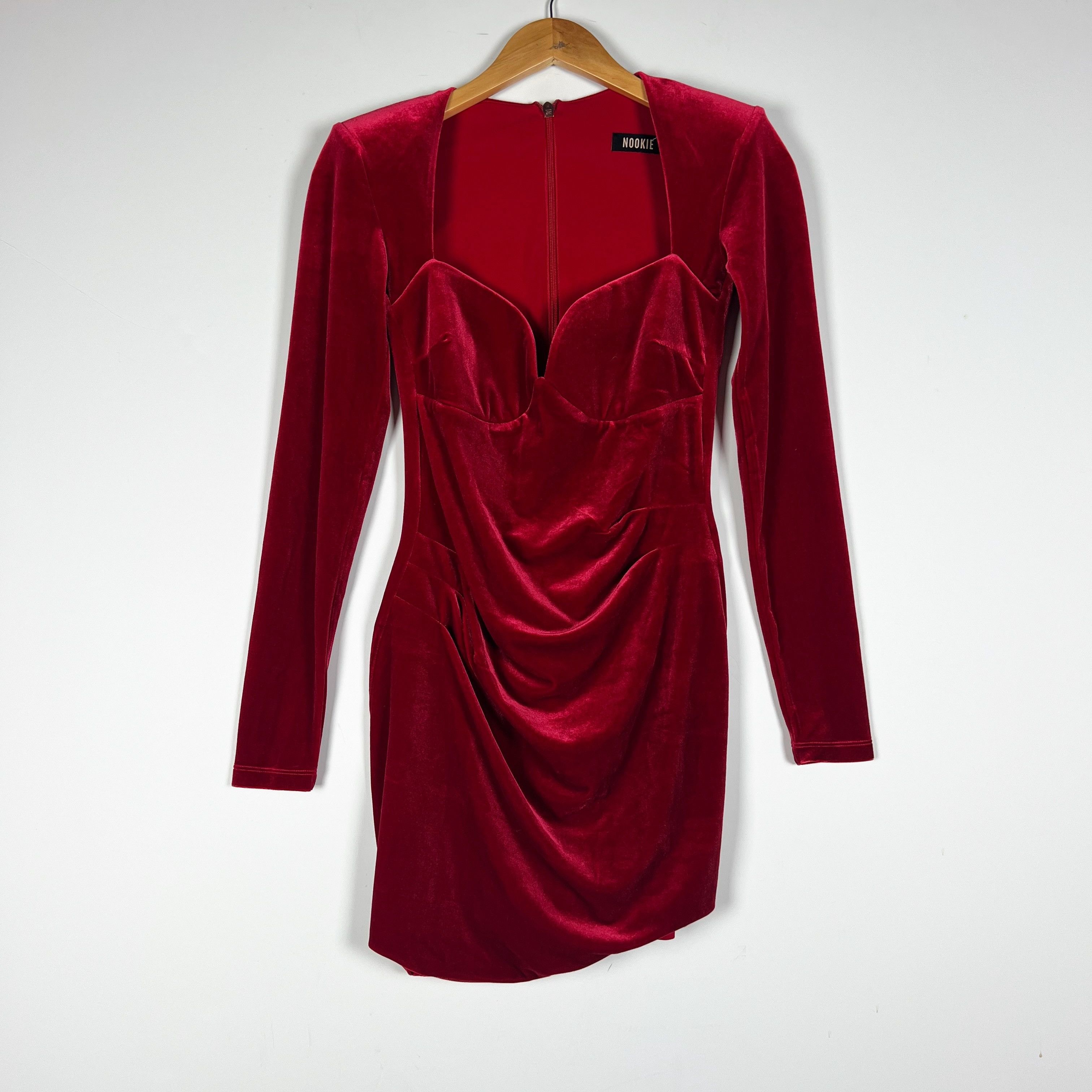 Other Nookie Mystery Sweetheart Neckline Velvet Size S / US 4 / IT 40 - 1 Thumbnail
