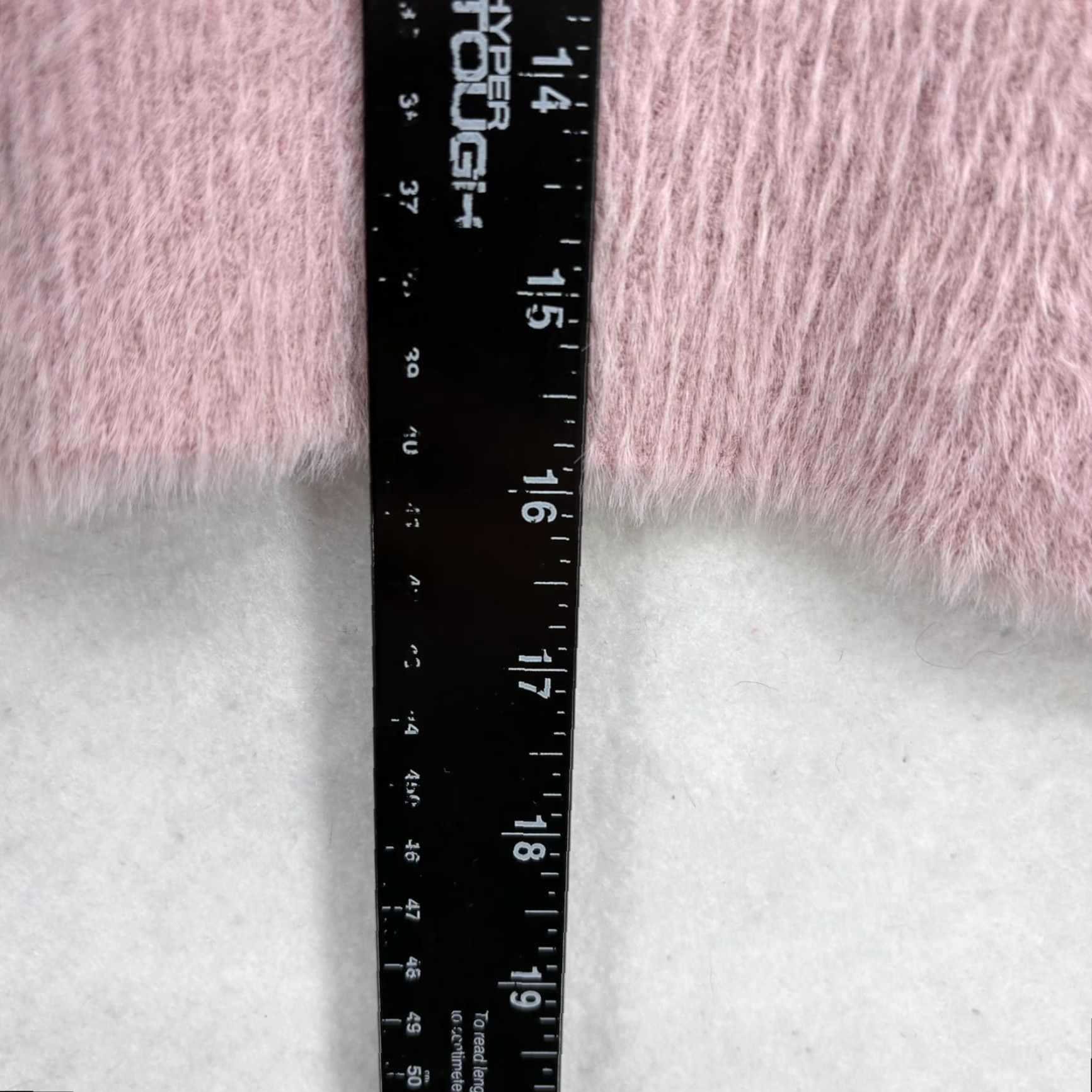 Vintage SUNDAY BEST Sweater Womens Small Pink Fuzzy Cropped Balloon Sleeve NWOT - V-Neck Knit Pullover Casual Winter Size S / US 4 / IT 40 - 7 Thumbnail