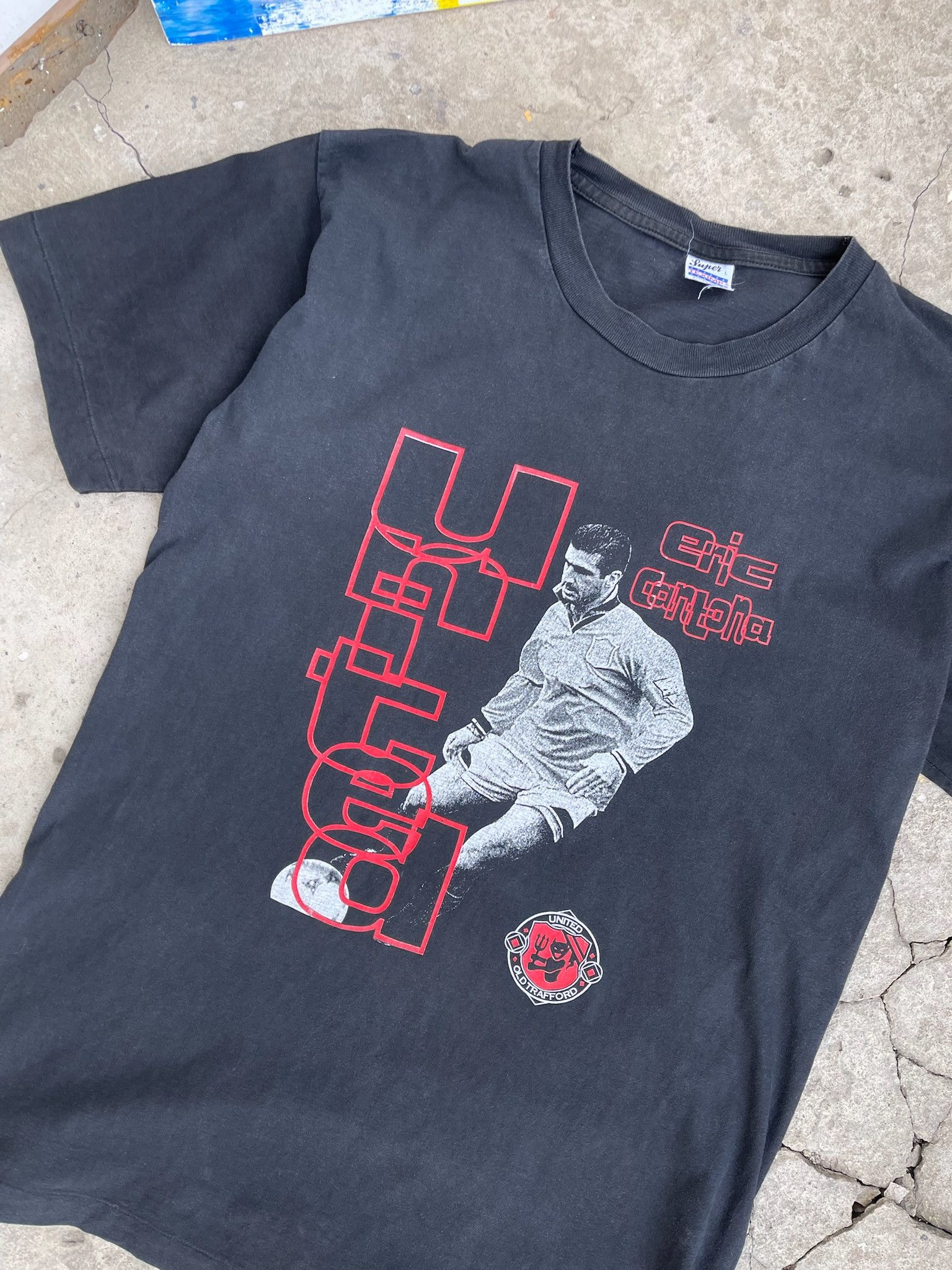Vintage Vintage Eric Cantona Eric Tshirt Manchester inited jersey Size US L / EU 52-54 / 3 - 5 Thumbnail