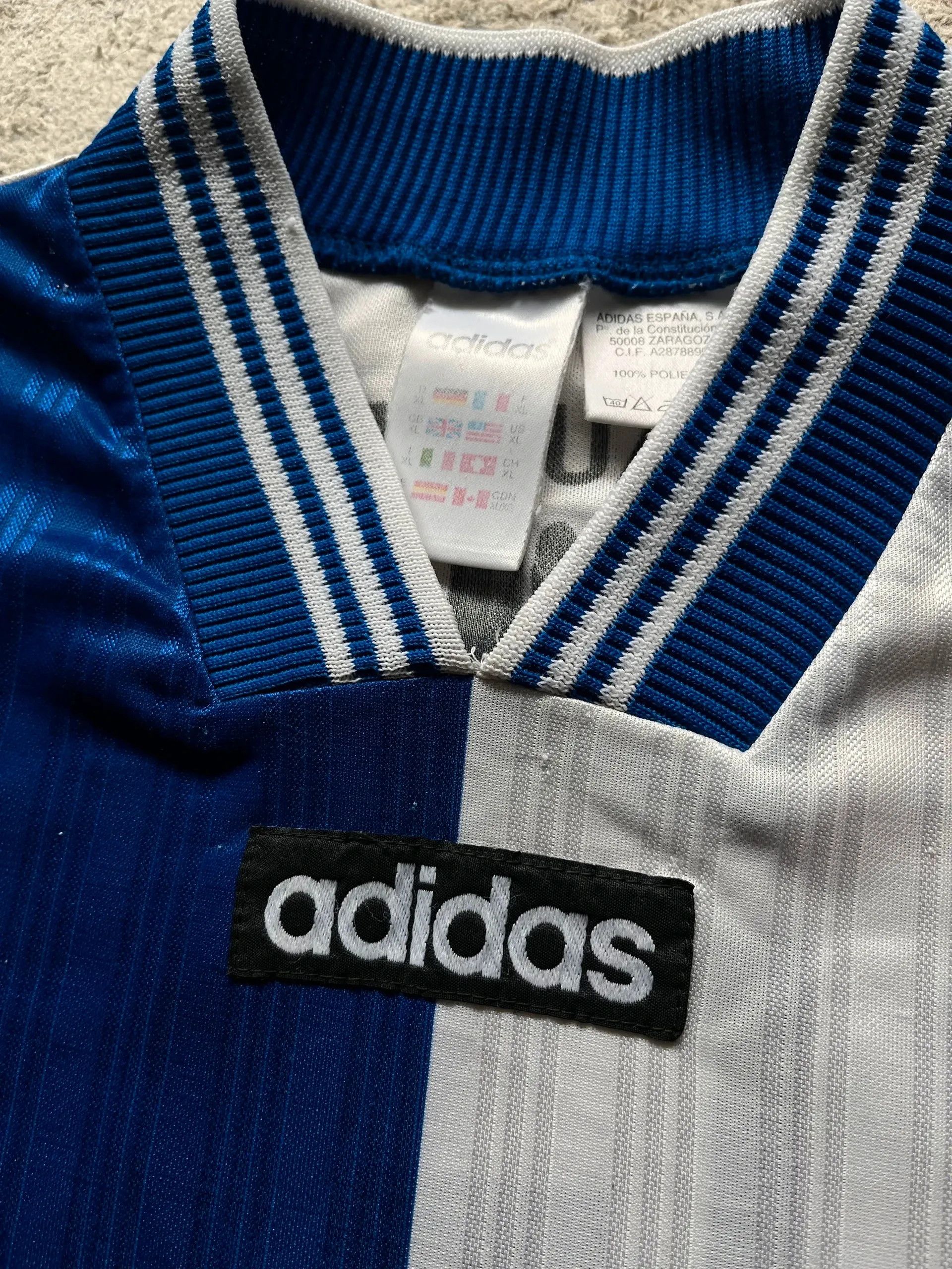 Adidas OG Adidas Vintage 1990s Football Soccer Jersey Sz XL Size US XL / EU 56 / 4 - 8 Thumbnail