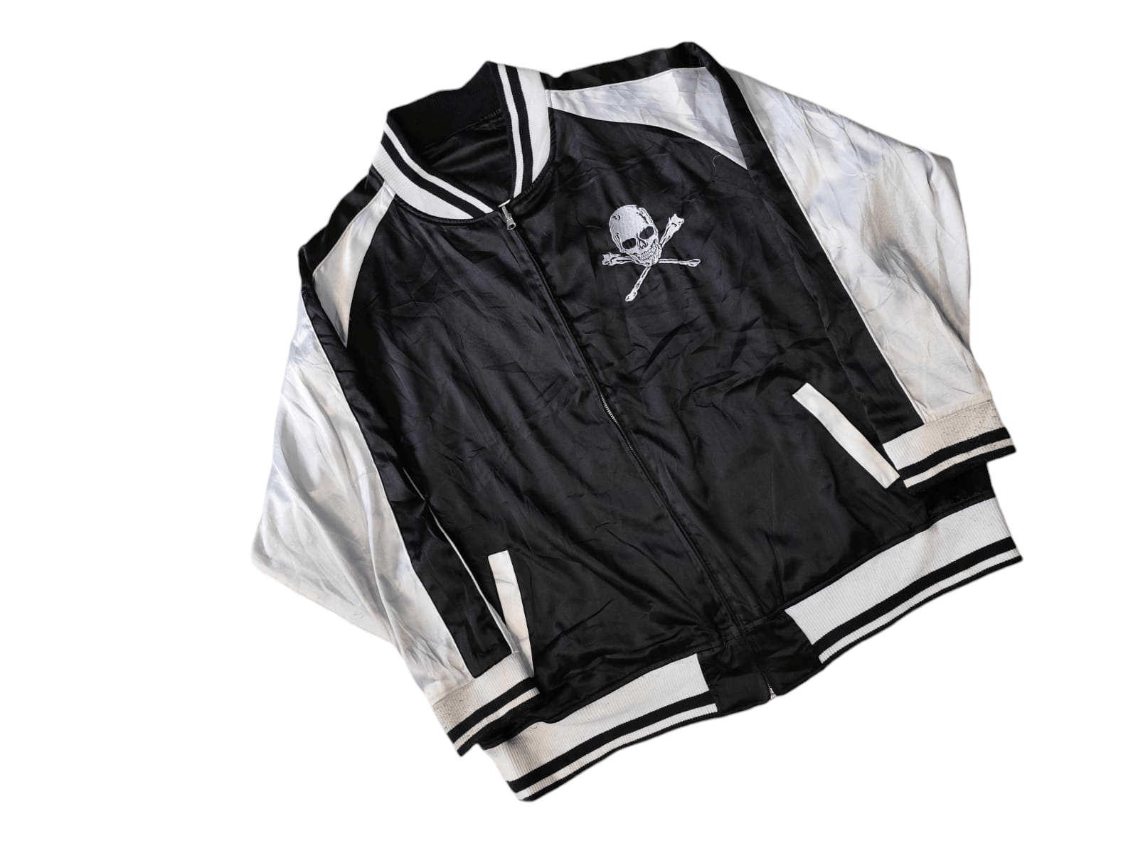 Hysteric Glamour Vintage Black Sense skulls reversible bombers jacket Size US XXL / EU 58 / 5 - 2 Thumbnail
