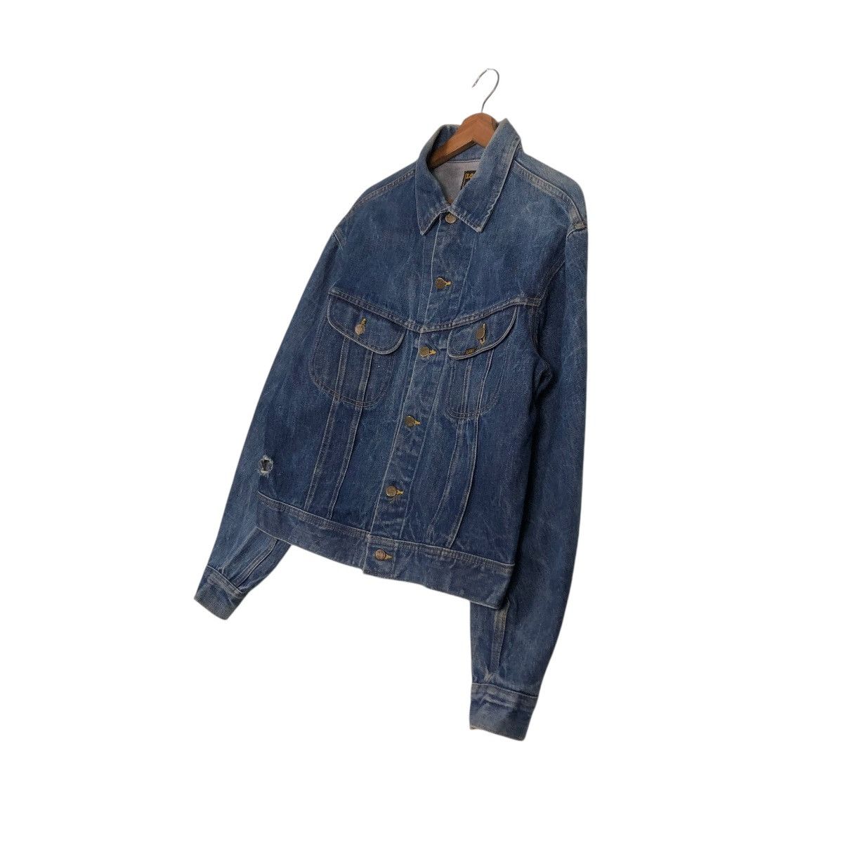 Lee 🔥VINTAGE 80’s TRUCKER DENIM JACKET LEE MADE IN CANADA Size US M / EU 48-50 / 2 - 4 Thumbnail