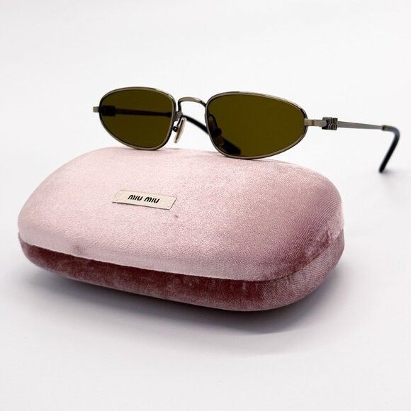 Miu Miu NEW MIU MIU SUNGLASSES MUA52S 26C09Z BROWN WOMEN MU A52S SMU Size ONE SIZE - 1 Thumbnail