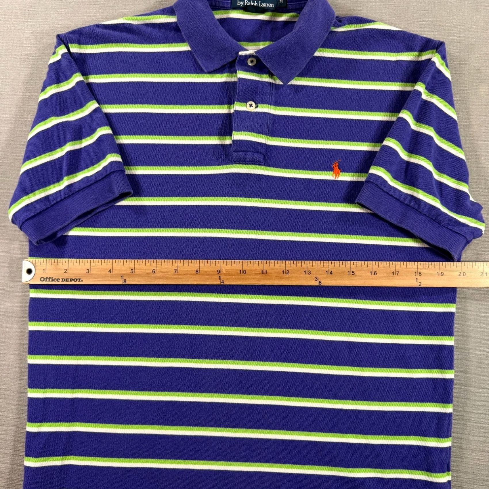 Polo Ralph Lauren VINTAGE Polo Ralph Lauren Polo Shirt Mens Medium Purple Rugby Knit 90s Y2K SS Size US M / EU 48-50 / 2 - 5 Thumbnail