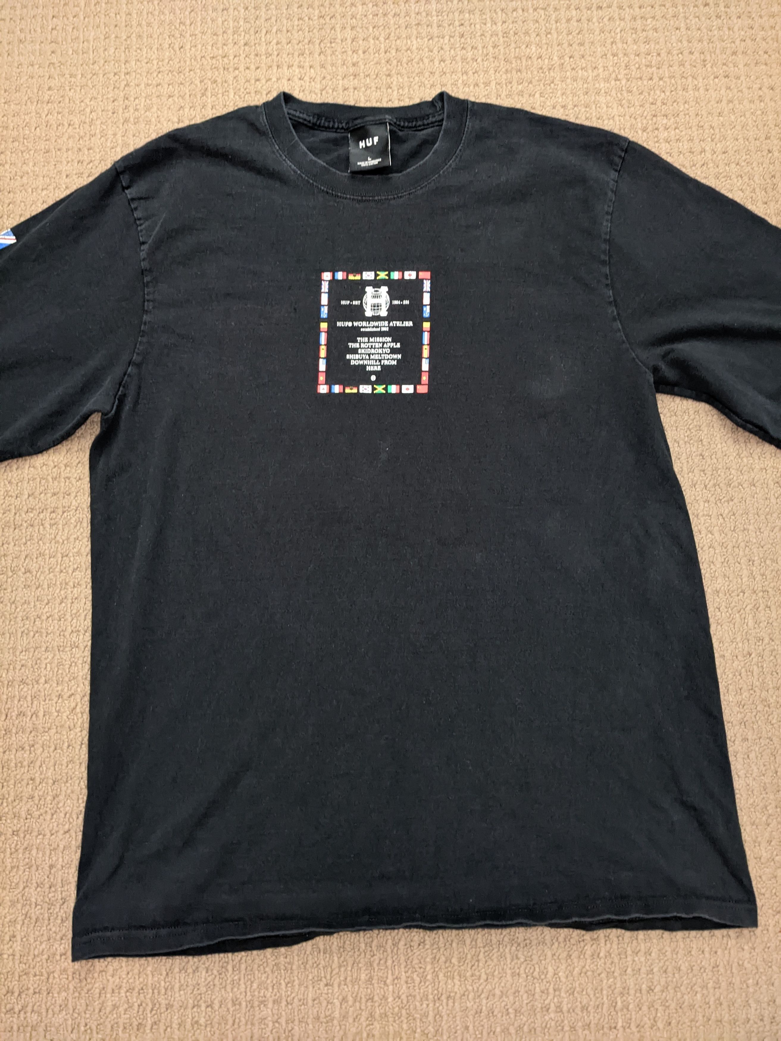 Huf HUF Flag Shirt Size US L / EU 52-54 / 3 - 1 Thumbnail