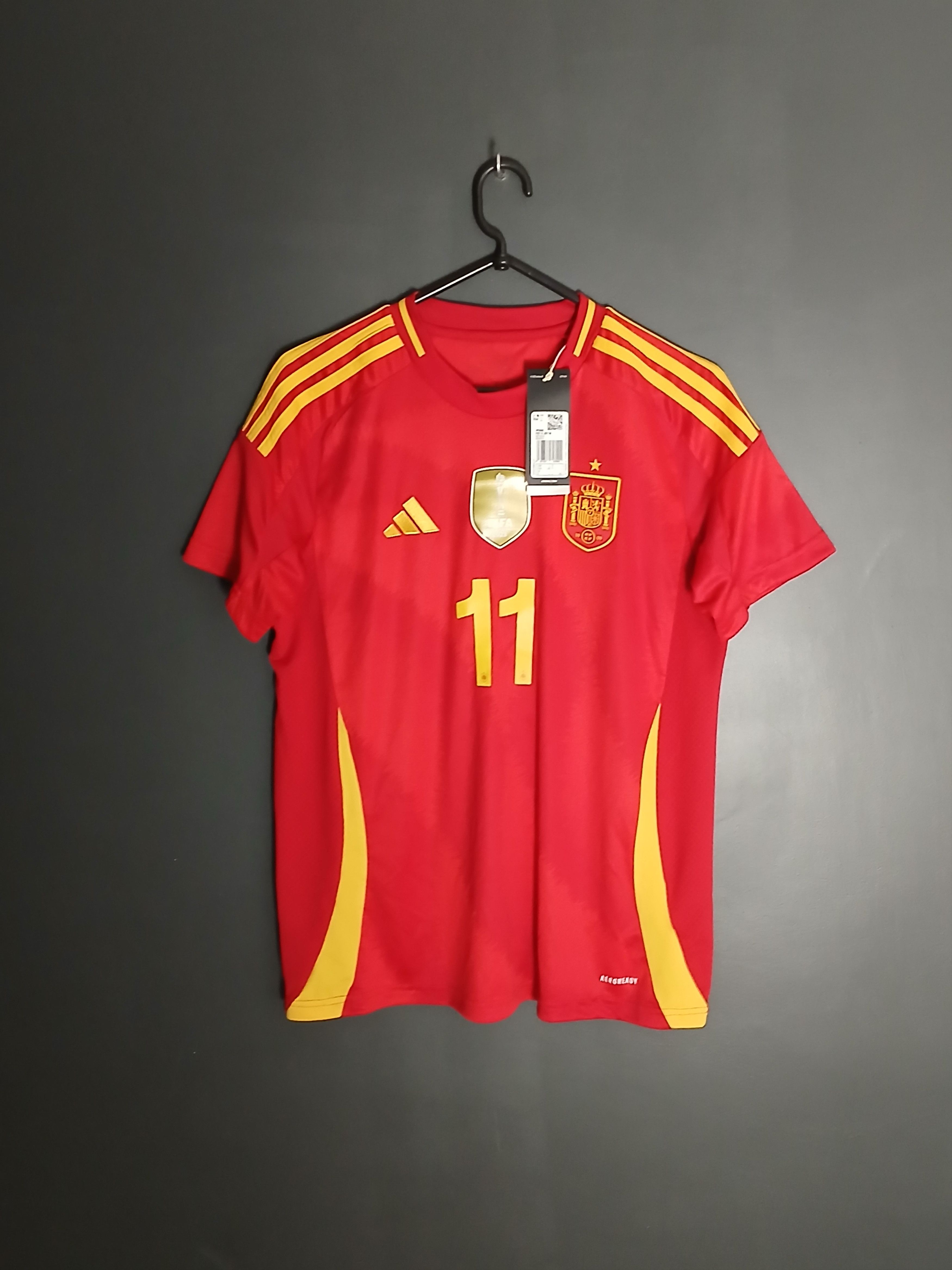 Adidas New Spain National Football Team 24/25 Home Jersey T-Shirt Size L / US 10 / IT 46 - 1 Thumbnail