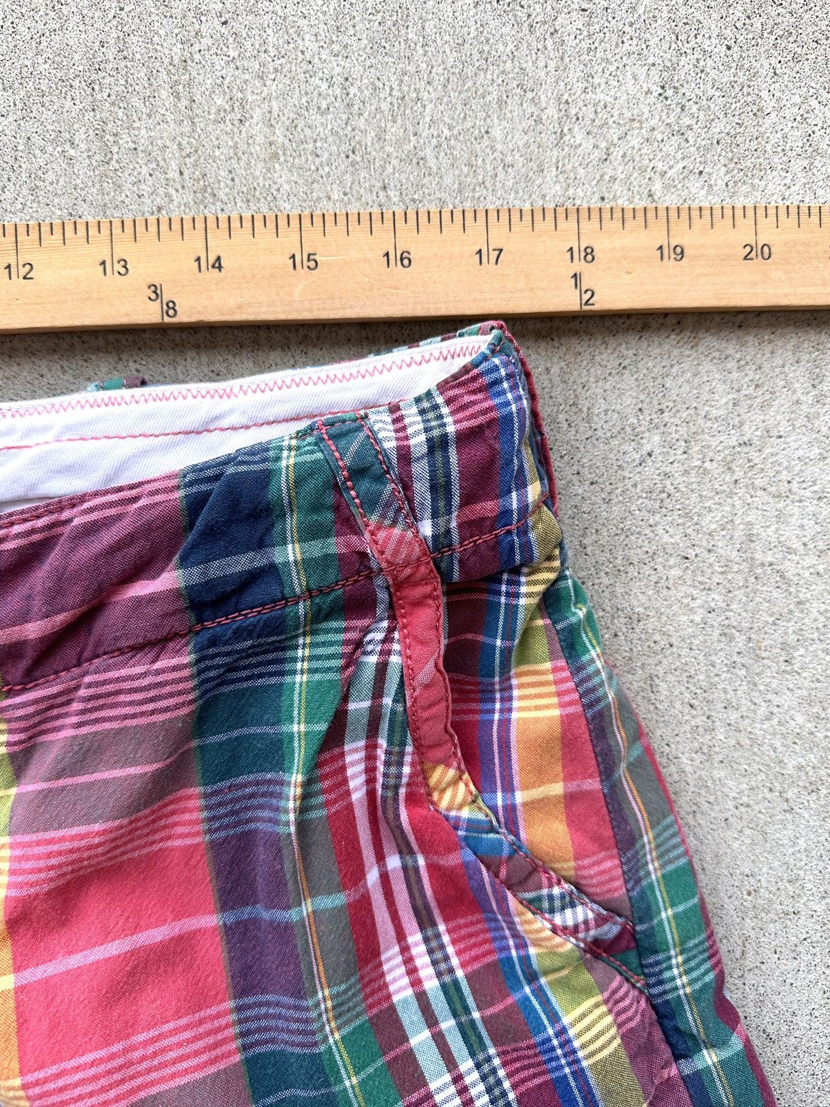 Lo Life × Polo Ralph Lauren × Vintage Vintage Polo Ralph Lauren Plaid Shorts 35 90s Drawstring Size US 35 - 4 Thumbnail
