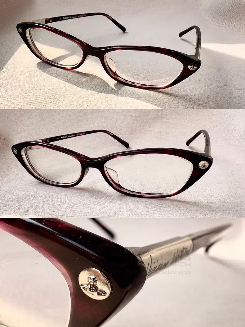 Vivienne Westwood Vivienne Westwood Red tortoise cat Saturn glasses frame Size ONE SIZE - 1 Thumbnail