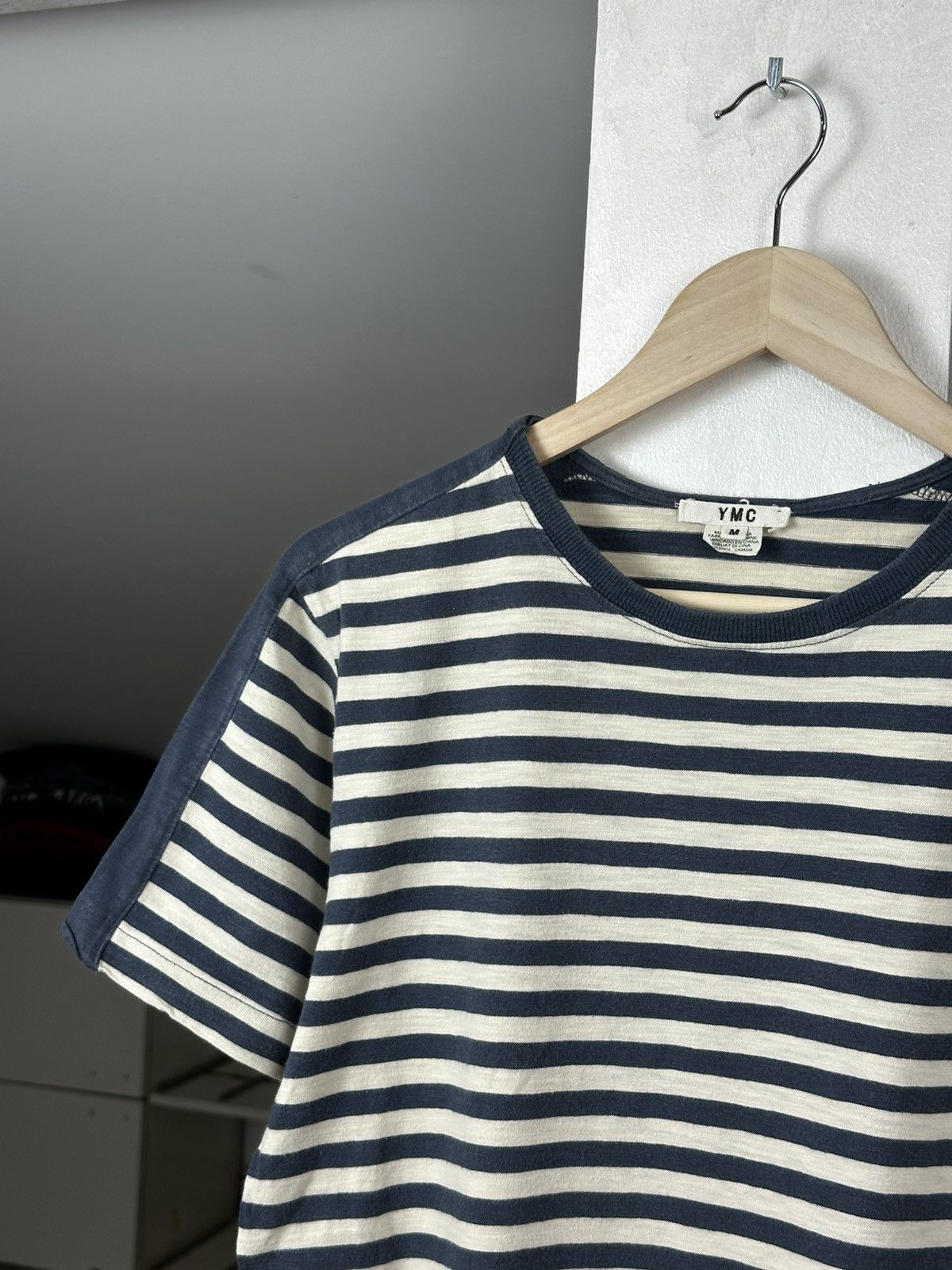 YMC YMC Striped Shirt Tee Blue Size US M / EU 48-50 / 2 - 2 Thumbnail