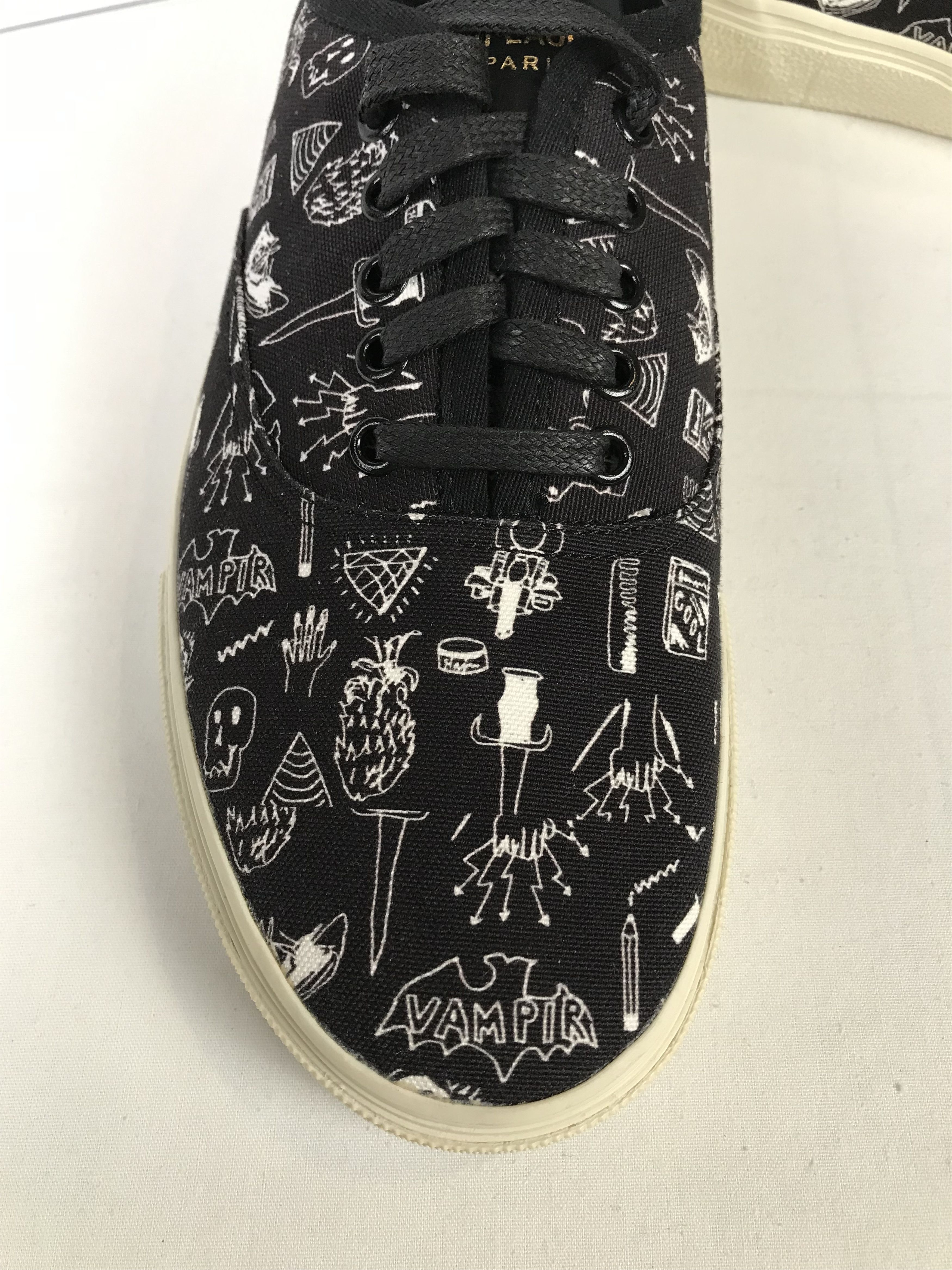Saint Laurent Paris Saint Laurent Black Low Top Sneaker Size US 10 / EU 43 - 4 Thumbnail