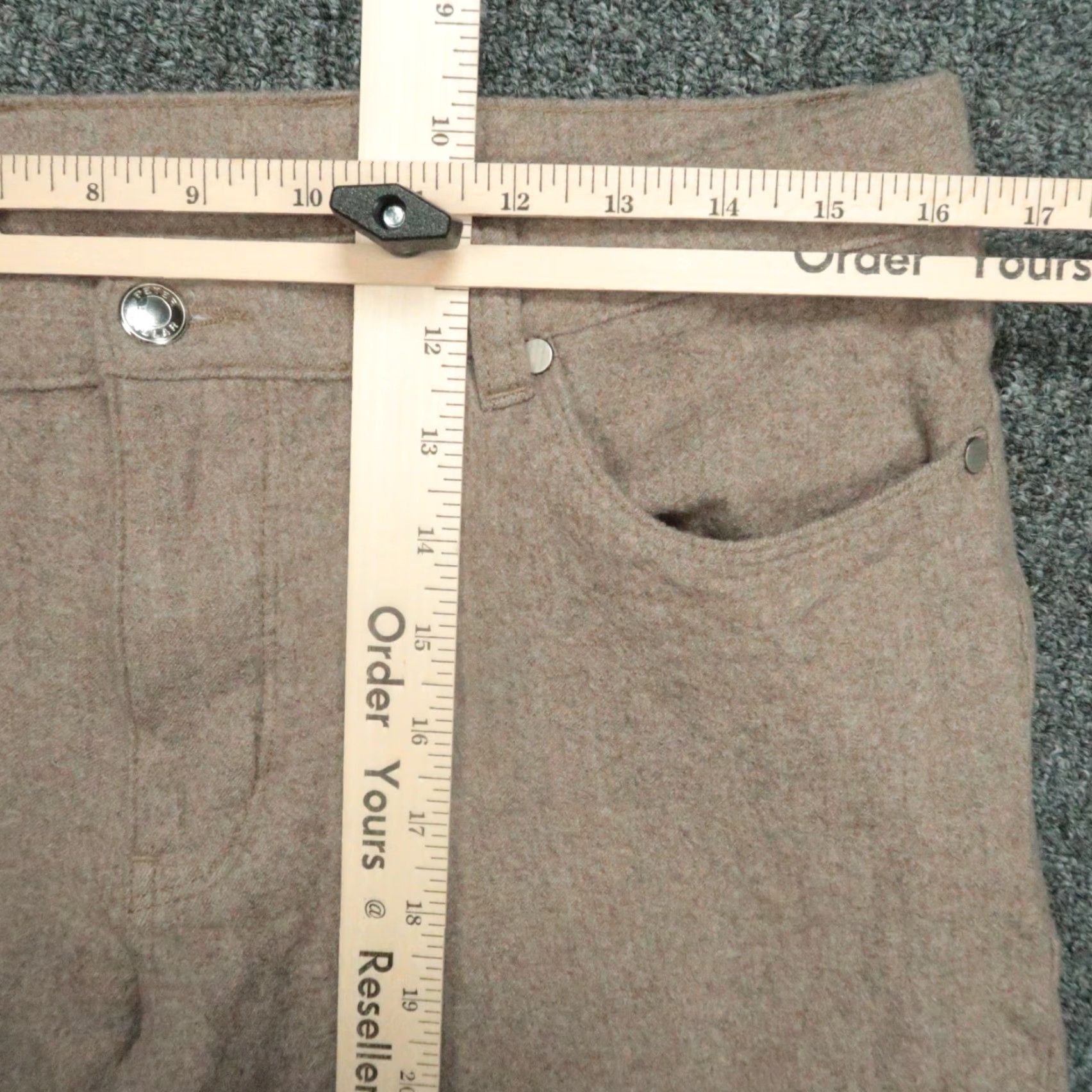 Peter Millar Peter Millar Pants Men 32x26 Brown Wool Flannel 5 Pocket Chino Trouser Size US 32 / EU 48 - 7 Thumbnail