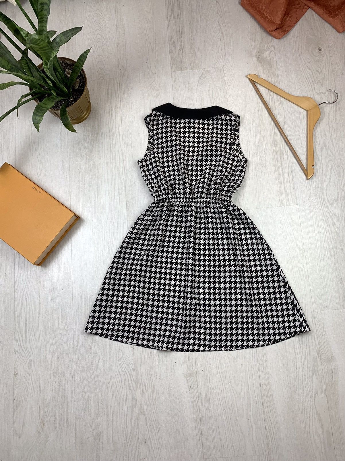 Kim Kardashian Kim Kardashian Black Houndstooth Dress Size XS Size XS / US 0-2 / IT 36-38 - 7 Thumbnail