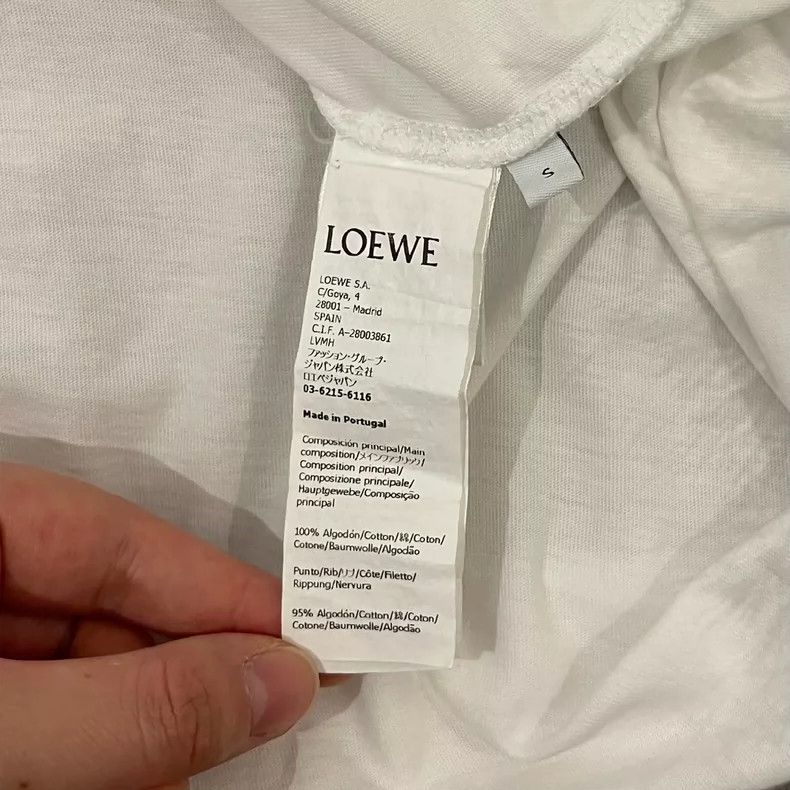 Loewe LOEWE White bubble embroidered Logo short sleeve T-shirt Size S / US 4 / IT 40 - 2 Thumbnail