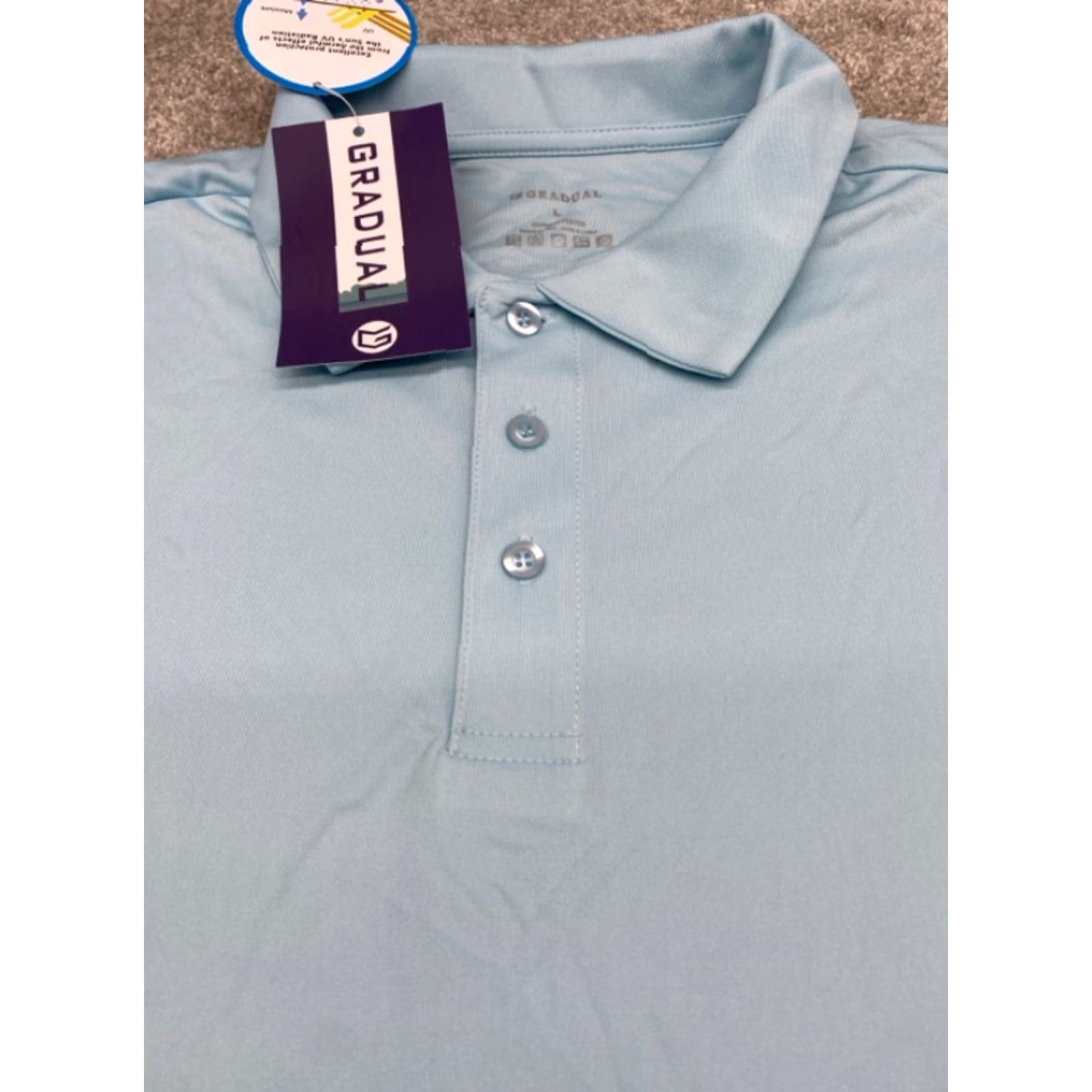 Vintage Gradual Polo Shirt Mens L Blue Long Sleeve NWT 6002 Polo Shirt Mens Large Blue NWT Gradual Size US L / EU 52-54 / 3 - 7 Thumbnail