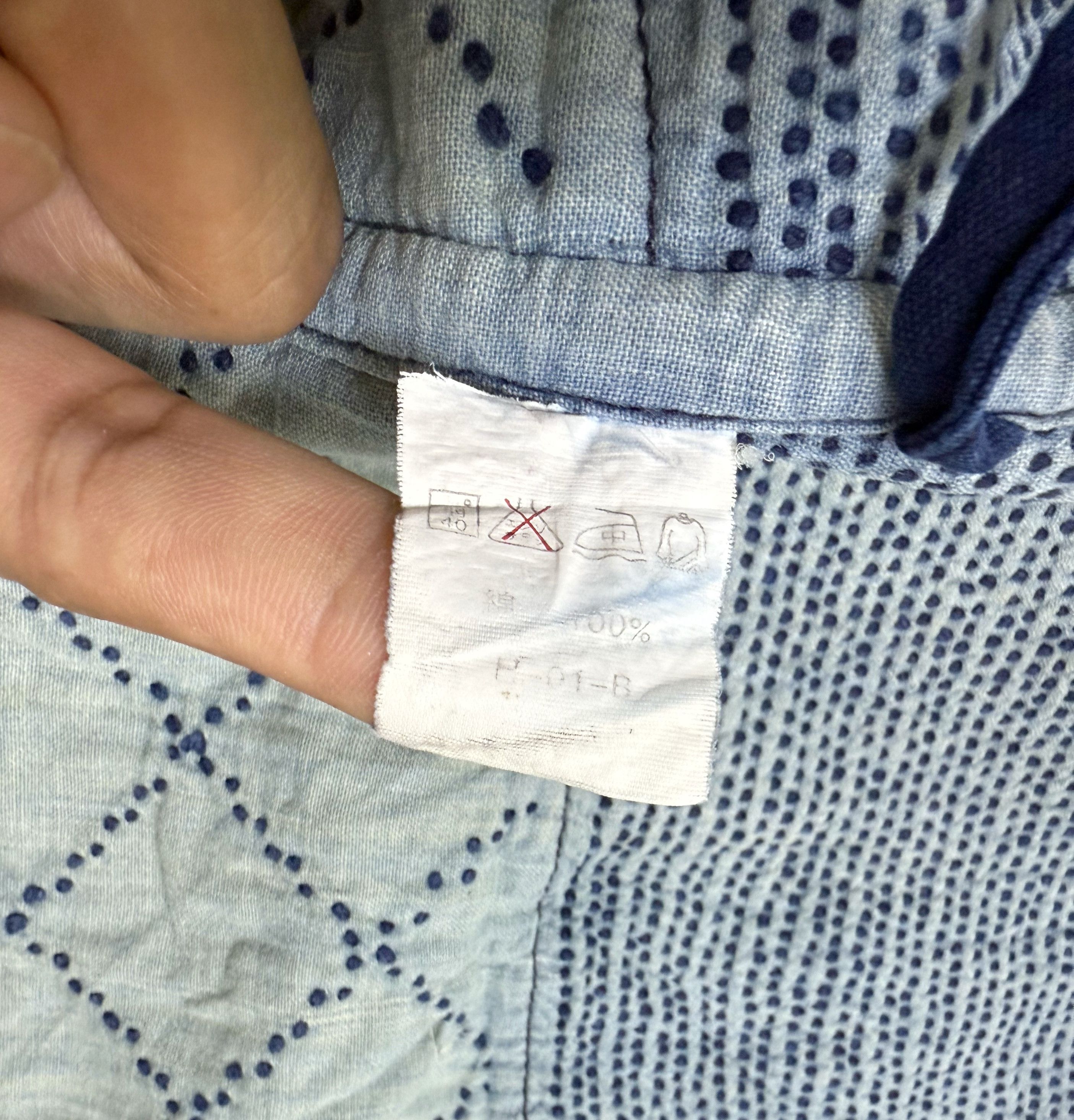 Indigo Vintage Kimono Kendo Sashiko Blue Indigo Noragi Denim Jacket Size US M / EU 48-50 / 2 - 19 Thumbnail