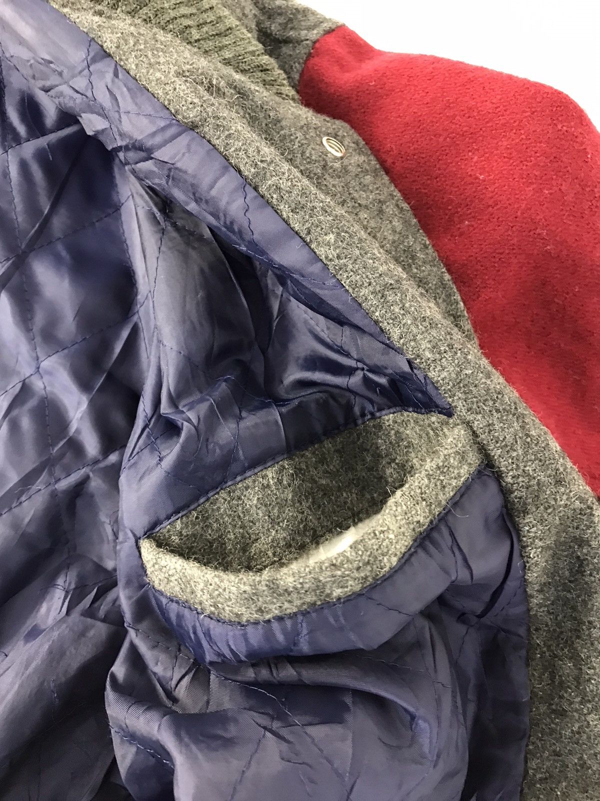 Vintage Vtg Varsity jacket Wool Distressed OffenseClub Troy Bros Size US XL / EU 56 / 4 - 16 Thumbnail