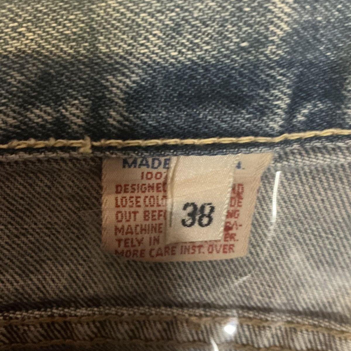 Calvin Klein Vintage Calvin Klein Jeans 38x28 USA Distress Straight Leg Size US 38 / EU 54 - 5 Thumbnail