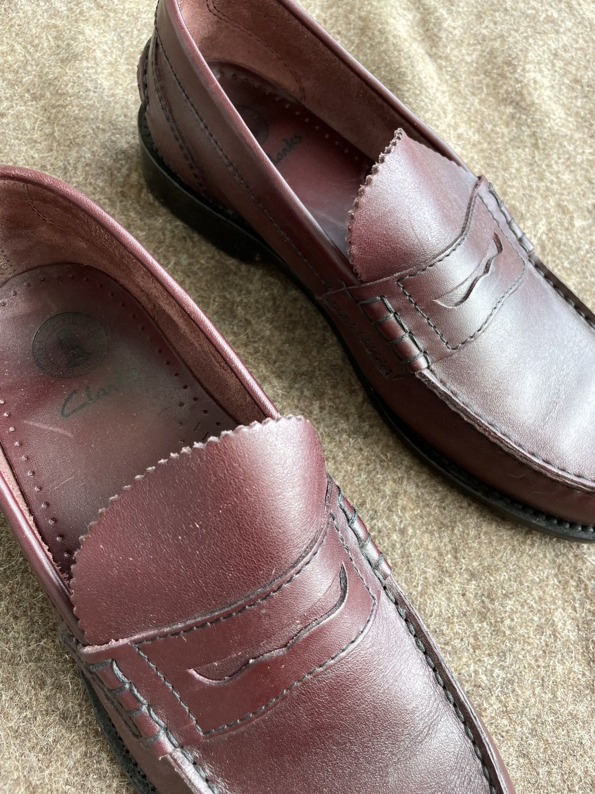 Clarks Clarks Leather Loafers Size US 9 / EU 42 - 9 Thumbnail
