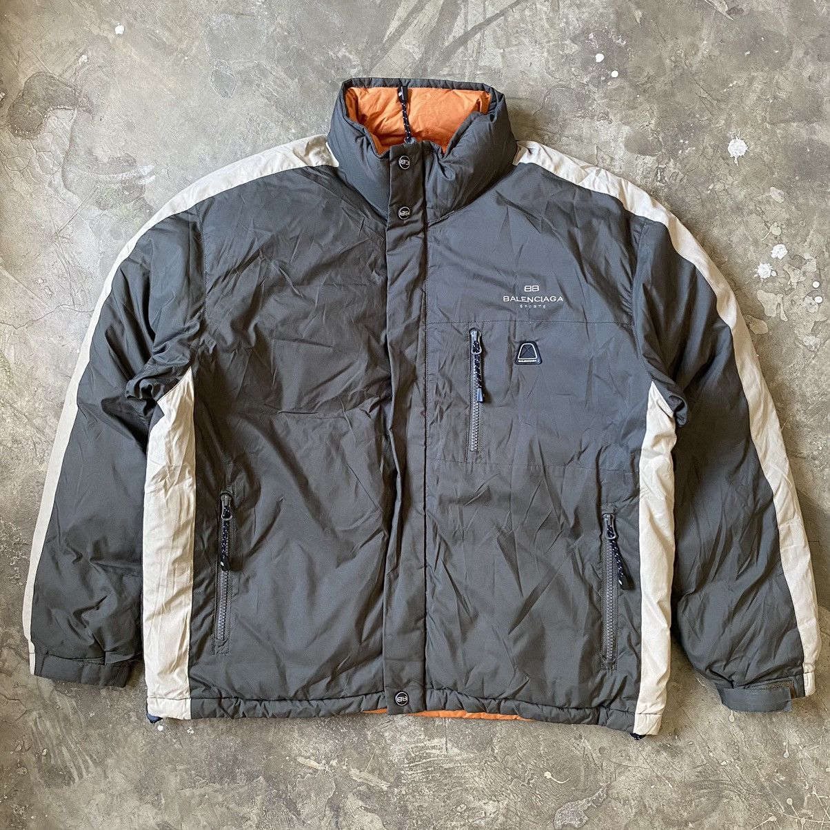 image of Balenciaga - Vintage Reversible Down Jacket in Mix, Men's (Size Medium)