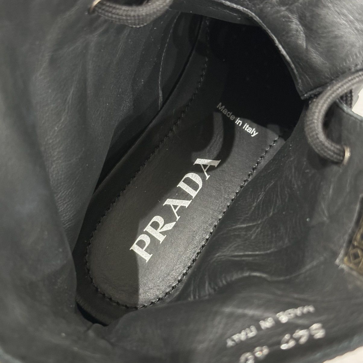 Prada PRADA MONOLITH RE-NYLON COMBAT BOOTS SIZE 40 Size US 10 / IT 40 - 19 Thumbnail