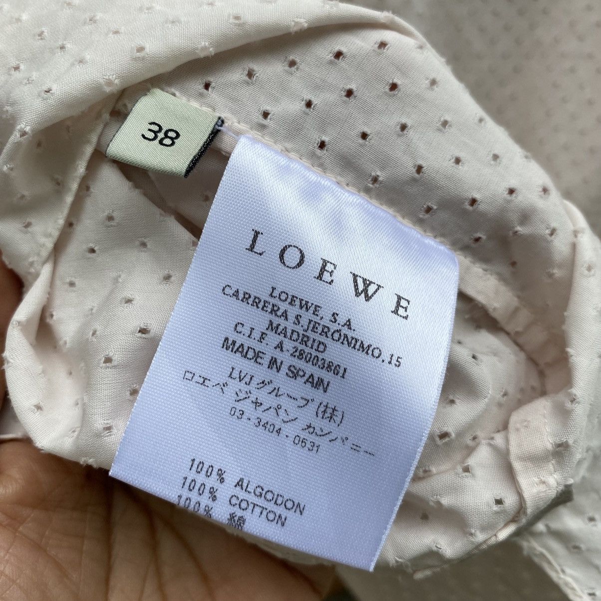 Loewe Loewe Light Pink Ruffle Front Blouse with 3/4 Sleeves Size XS / US 0-2 / IT 36-38 - 8 Thumbnail