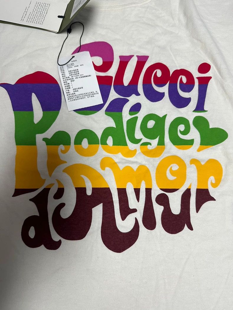 Gucci Gucci SS21 Prodige d'Amour" printed round-neck short-sleeve Size US L / EU 52-54 / 3 - 3 Thumbnail