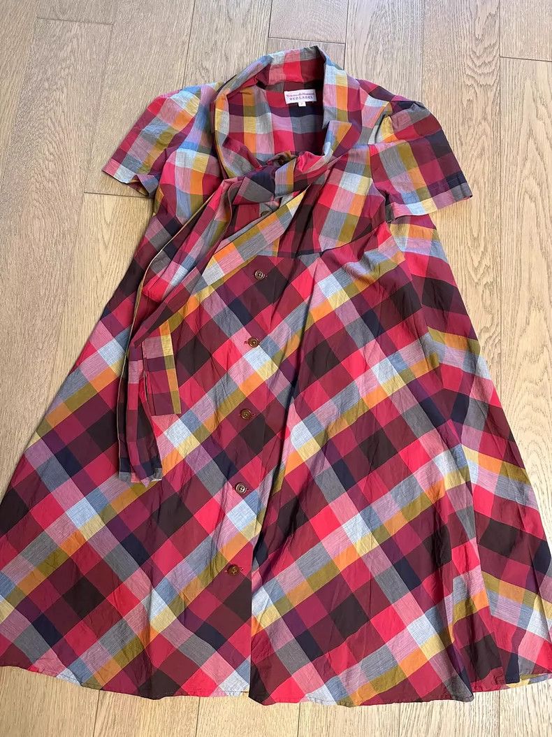 Vivienne Westwood Vivienne Westwood size2 Red checkered dress Size S / US 4 / IT 40 - 1 Thumbnail