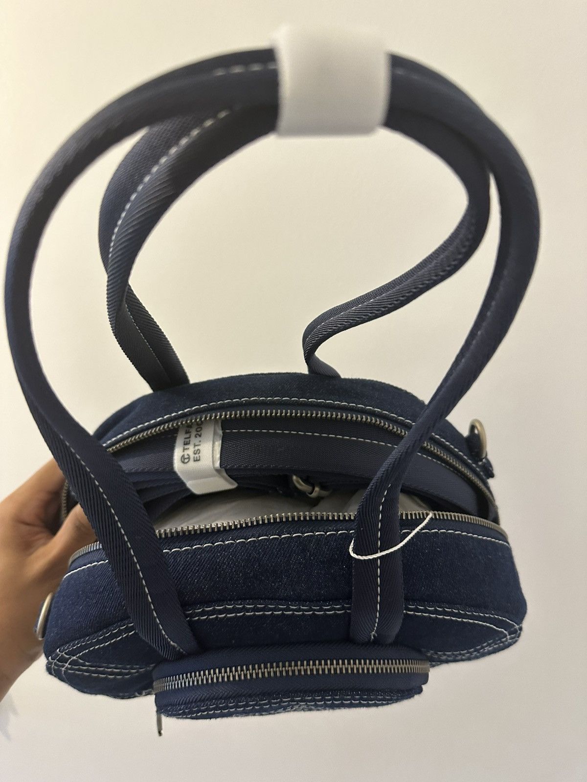 Telfar Elgar Small Denim Dumpling - Blue Size ONE SIZE - 6 Thumbnail