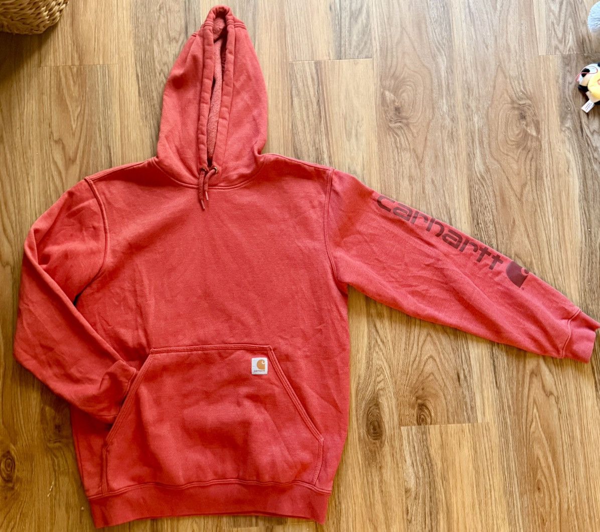 Carhartt Carhartt - Hoodie Dark Red / Orange loose fit Size US M / EU 48-50 / 2 - 1 Thumbnail