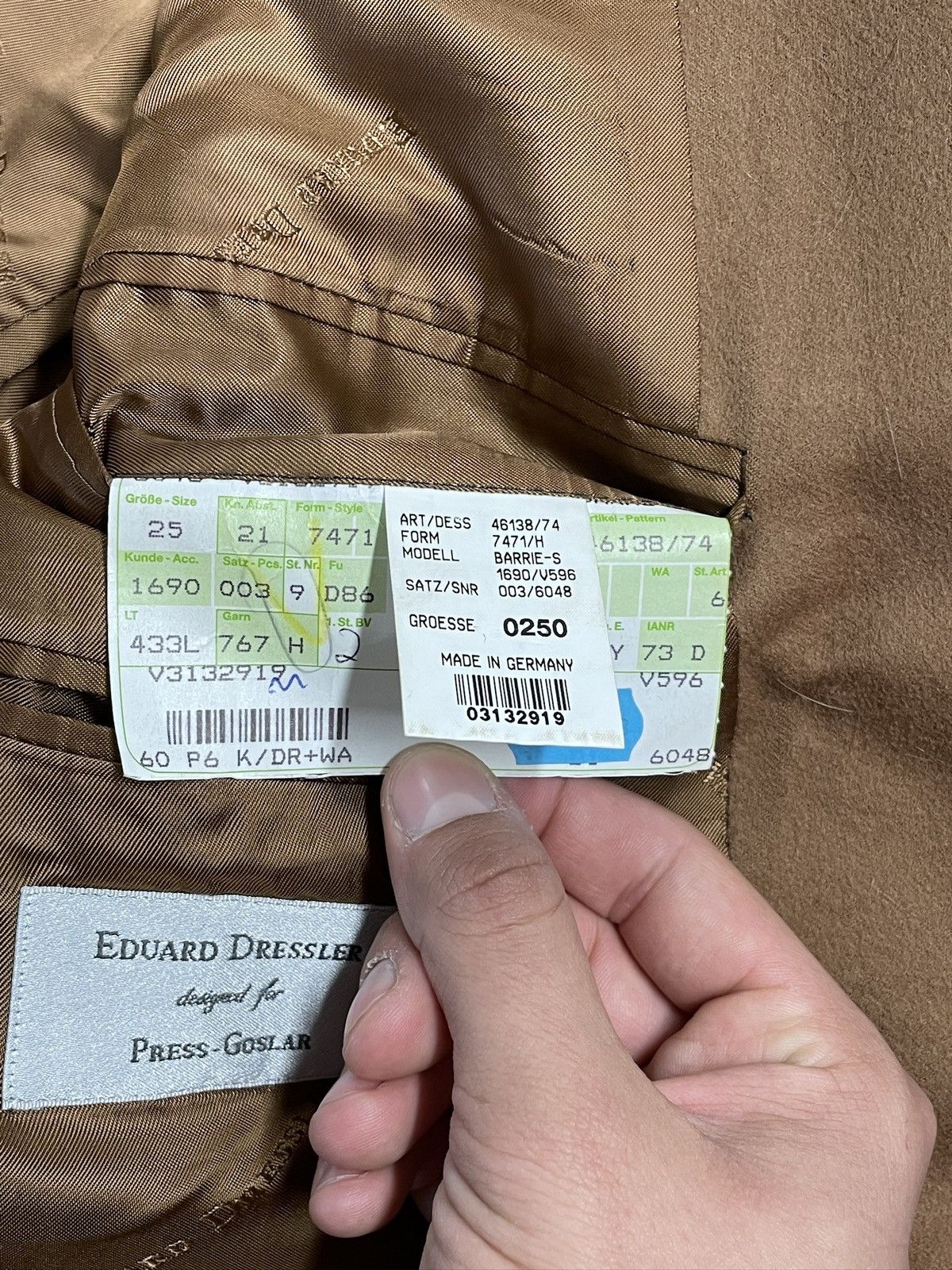 Loro Piana Eduard Dressler Jacket – Loro Piana Wool & Cashmere Size 50L - 11 Thumbnail