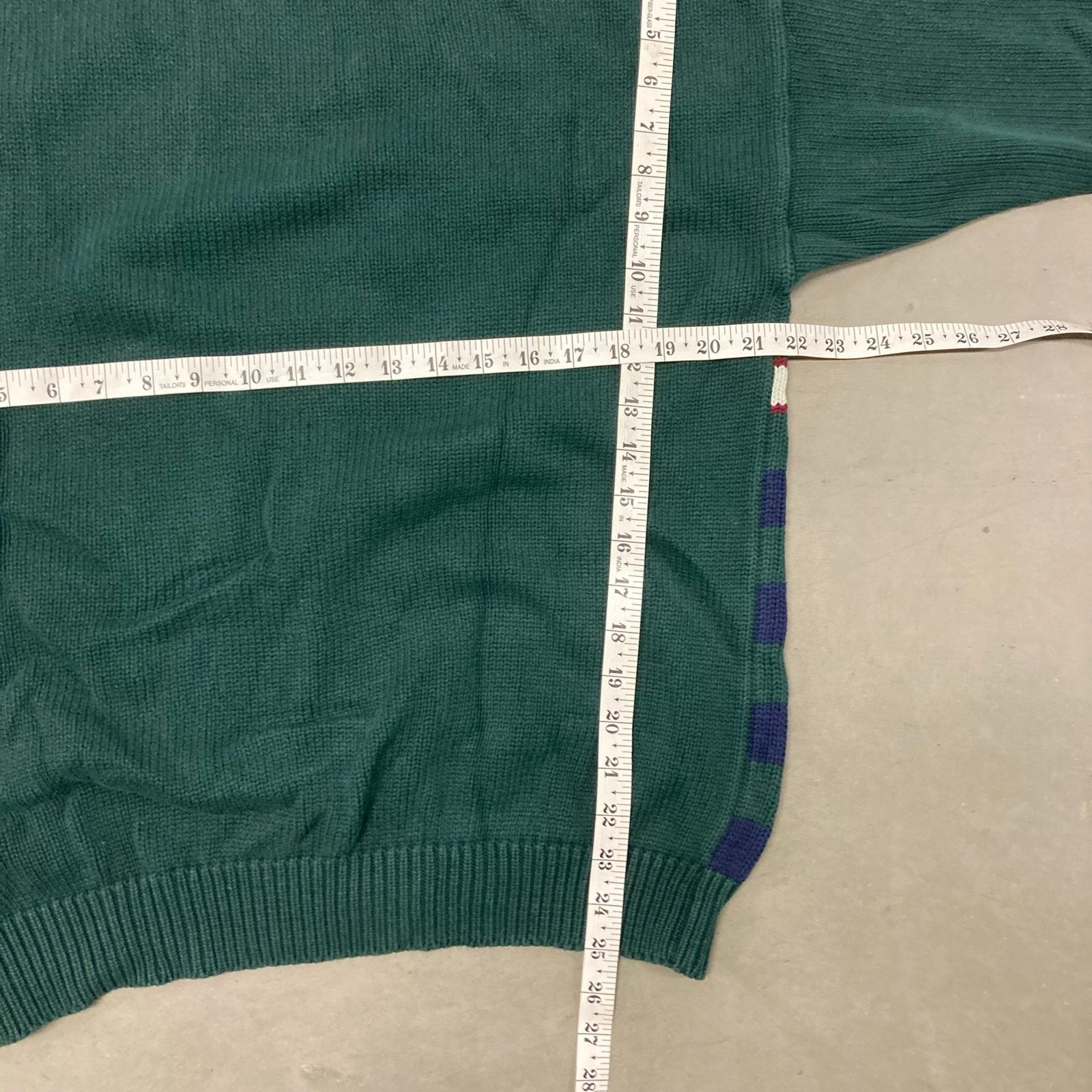 Vintage vintage y2k green golf patterned sweater Size US L / EU 52-54 / 3 - 5 Thumbnail