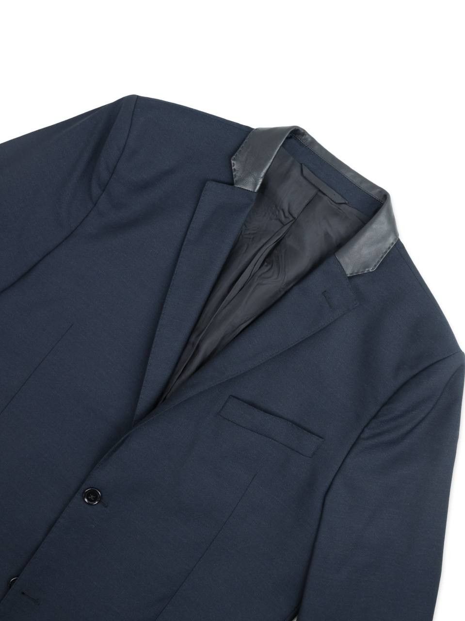 J.Lindeberg J.LINDEBERG Super 100's wool blazer with leather collar Size 54R - 9 Thumbnail