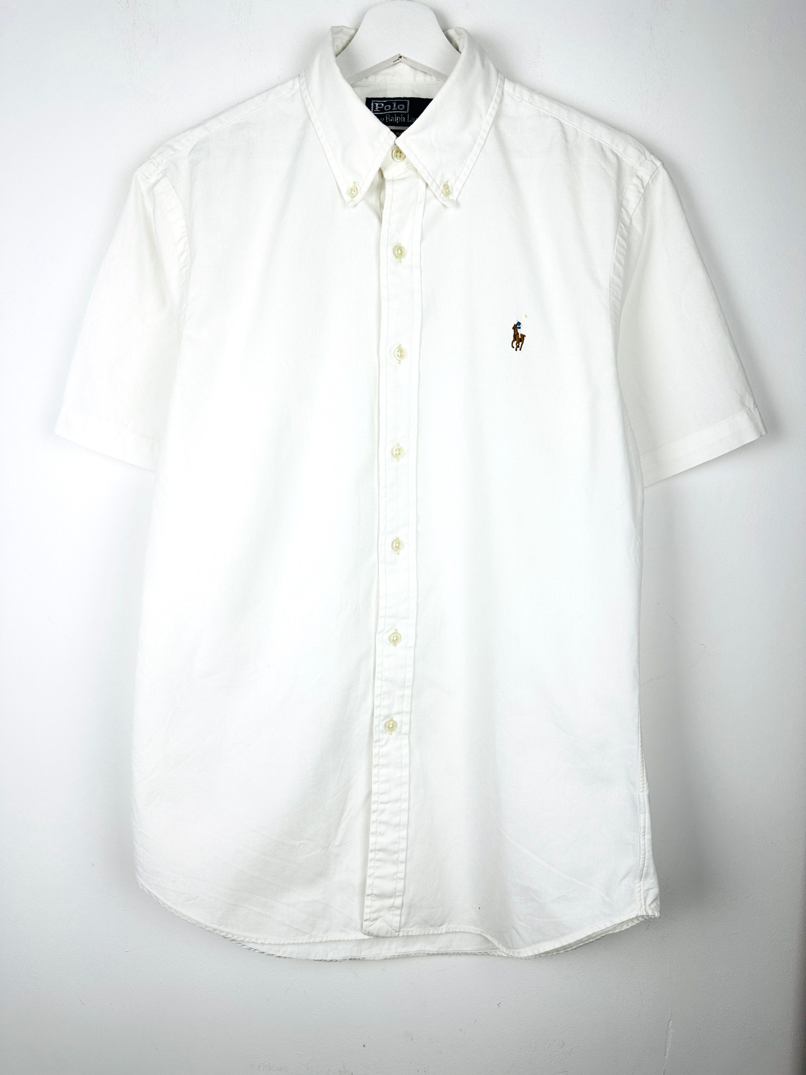 Polo Ralph Lauren Polo Ralph Lauren Logo White Short Sleeve Button Up Shirt Size US M / EU 48-50 / 2 - 1 Thumbnail