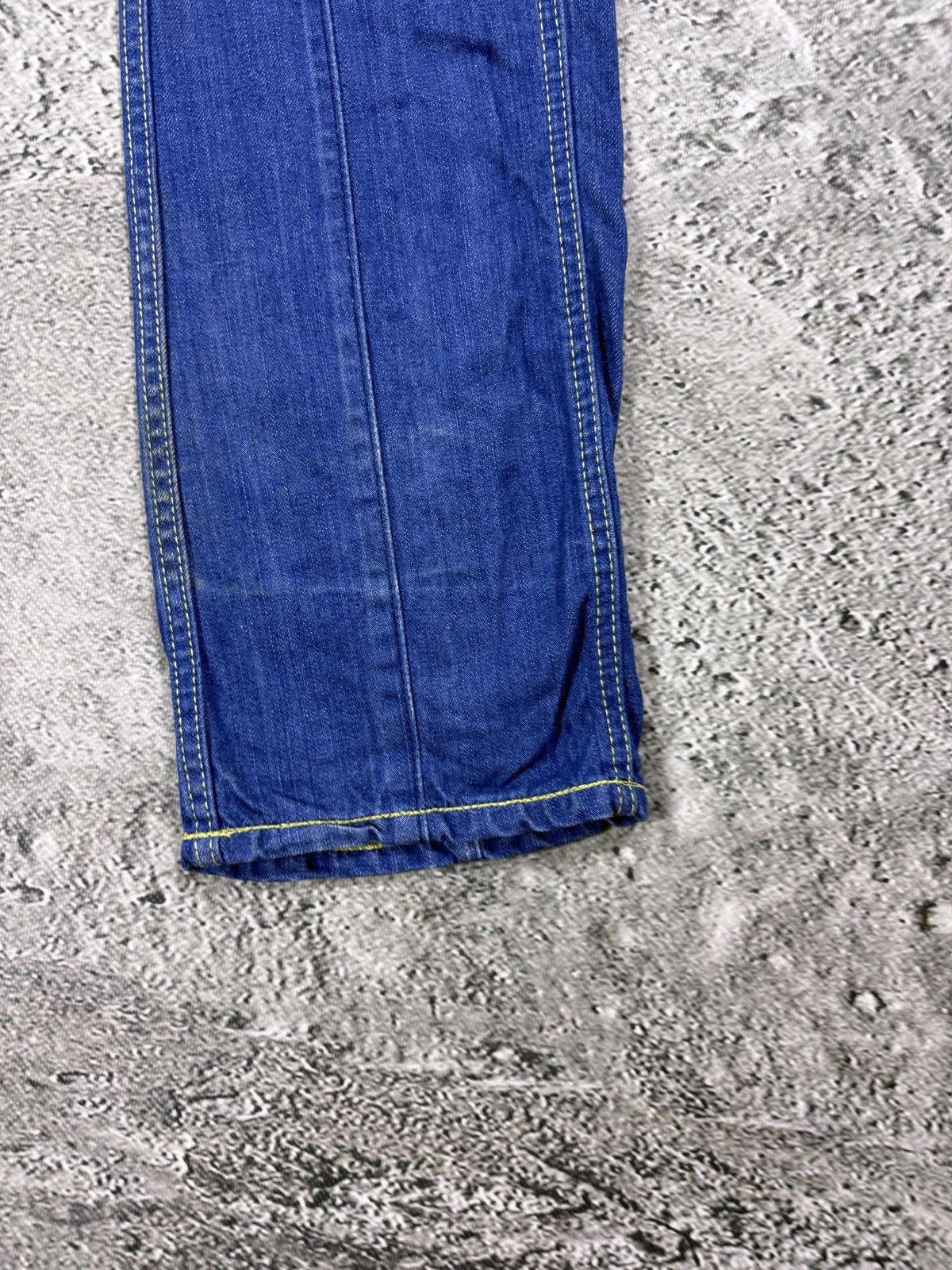 Evisu Evisu EU ED jeans vintage denim pants cargo baby blue Y2K Size 29" - 4 Thumbnail