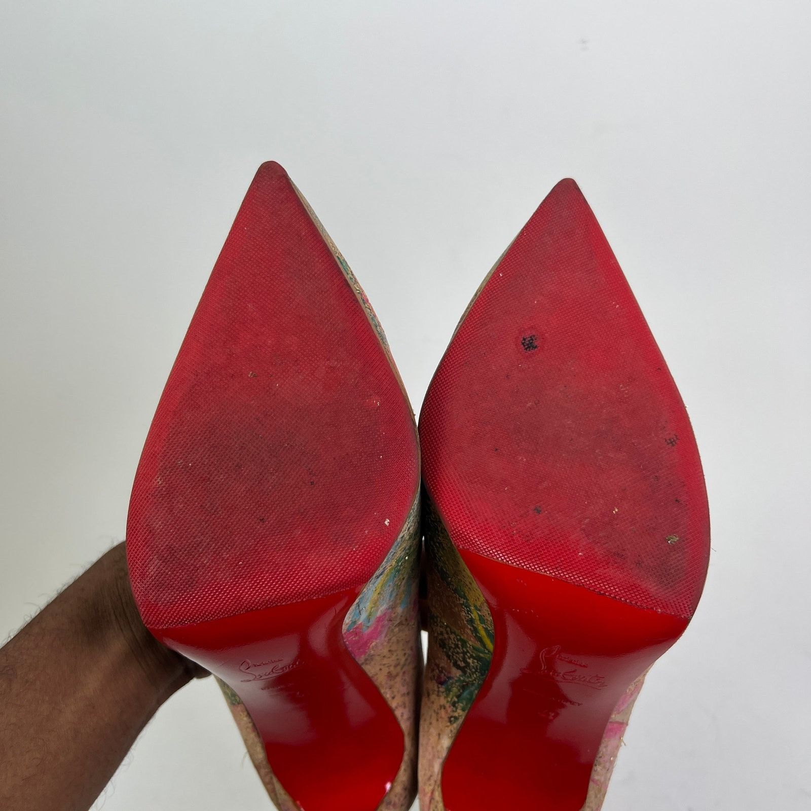 Christian Louboutin Christian Louboutin Blooming Cork Pigalle Follies 100 Heels Size US 8 / IT 38 - 6 Thumbnail